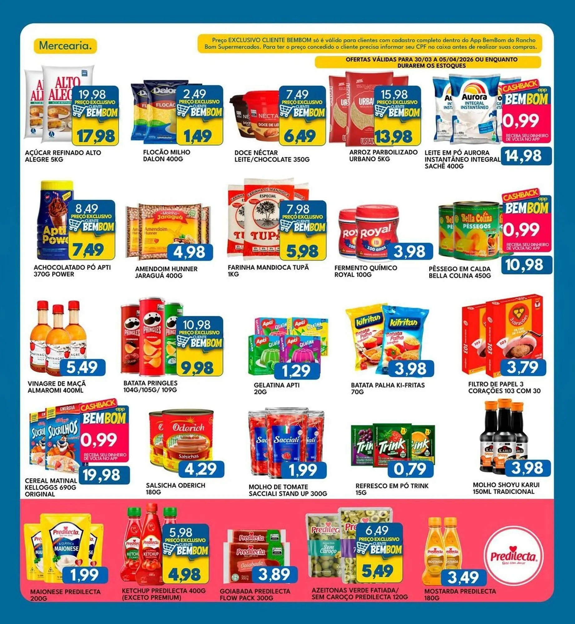 Encarte de Catálogo Rancho Bom Supermercados 30 de março até 5 de abril 2026 - Pagina 2