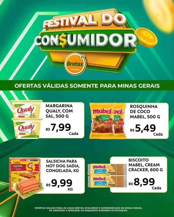 Encarte de Encarte Bretas Supermercados 10 de março até 19 de março 2025 - Pagina 2