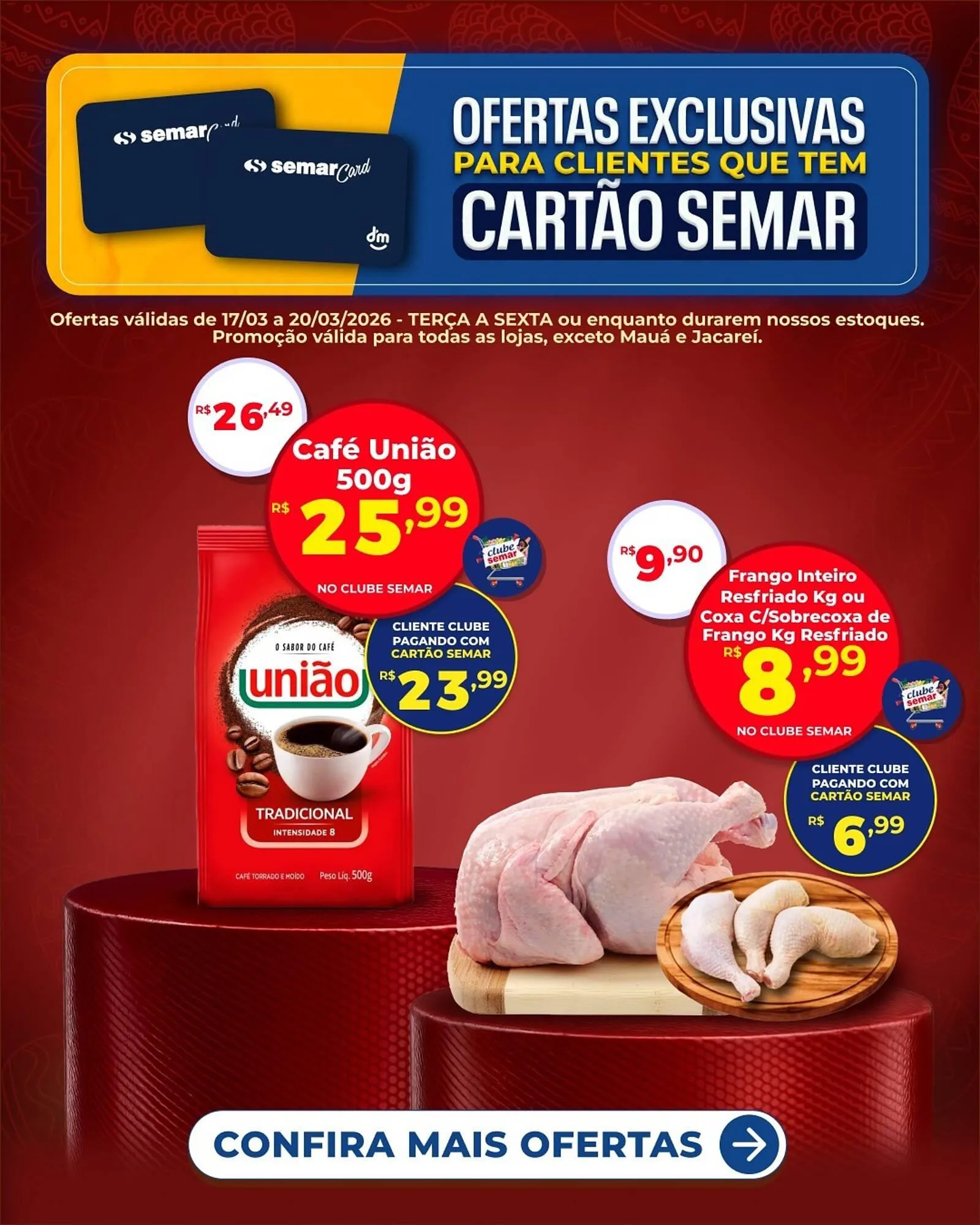 Encarte de Folheto Semar Supermercado 17 de março até 20 de março 2026 - Pagina 1