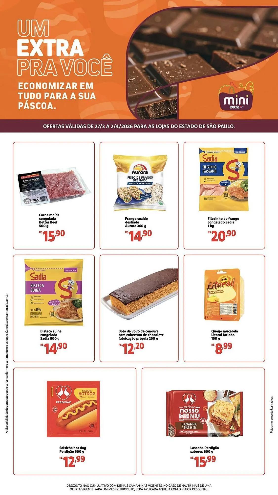 Encarte de Folheto Mini Extra 27 de março até 2 de abril 2026 - Pagina 1