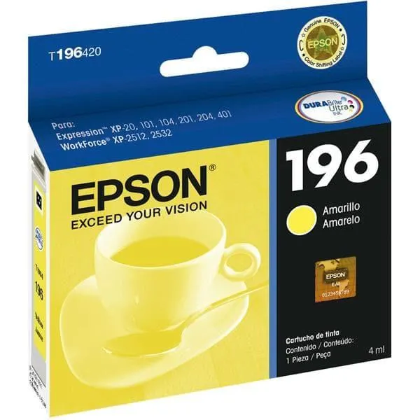 Cartucho p/stylus amarelo T196420BR Epson CX 1 UN