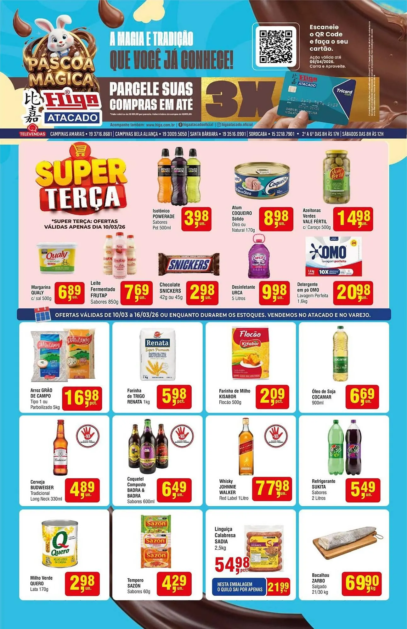 Encarte de Folheto Higa Atacado 10 de março até 16 de março 2026 - Pagina 1