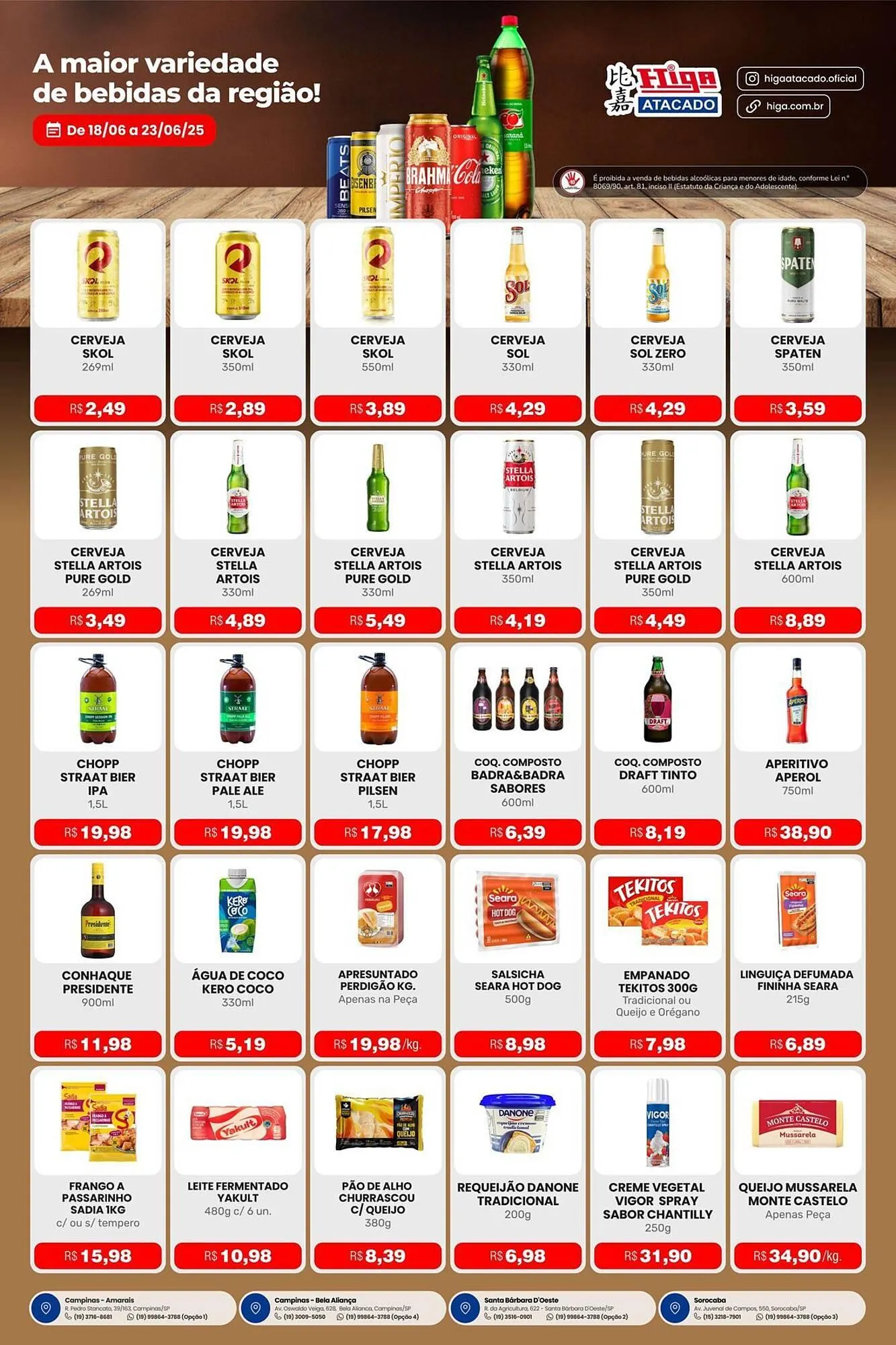 Encarte de Catálogo Higa Atacado 18 de junho até 23 de junho 2025 - Pagina 3