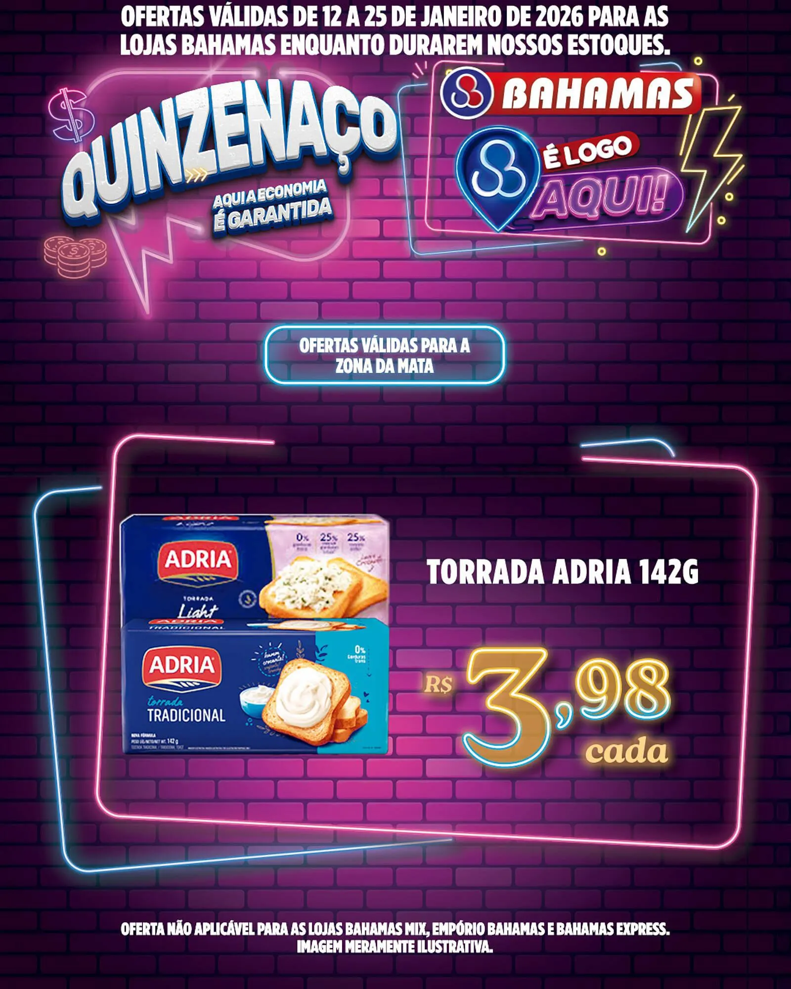 Encarte de Catálogo Bahamas Supermercados 12 de janeiro até 25 de janeiro 2026 - Pagina 4