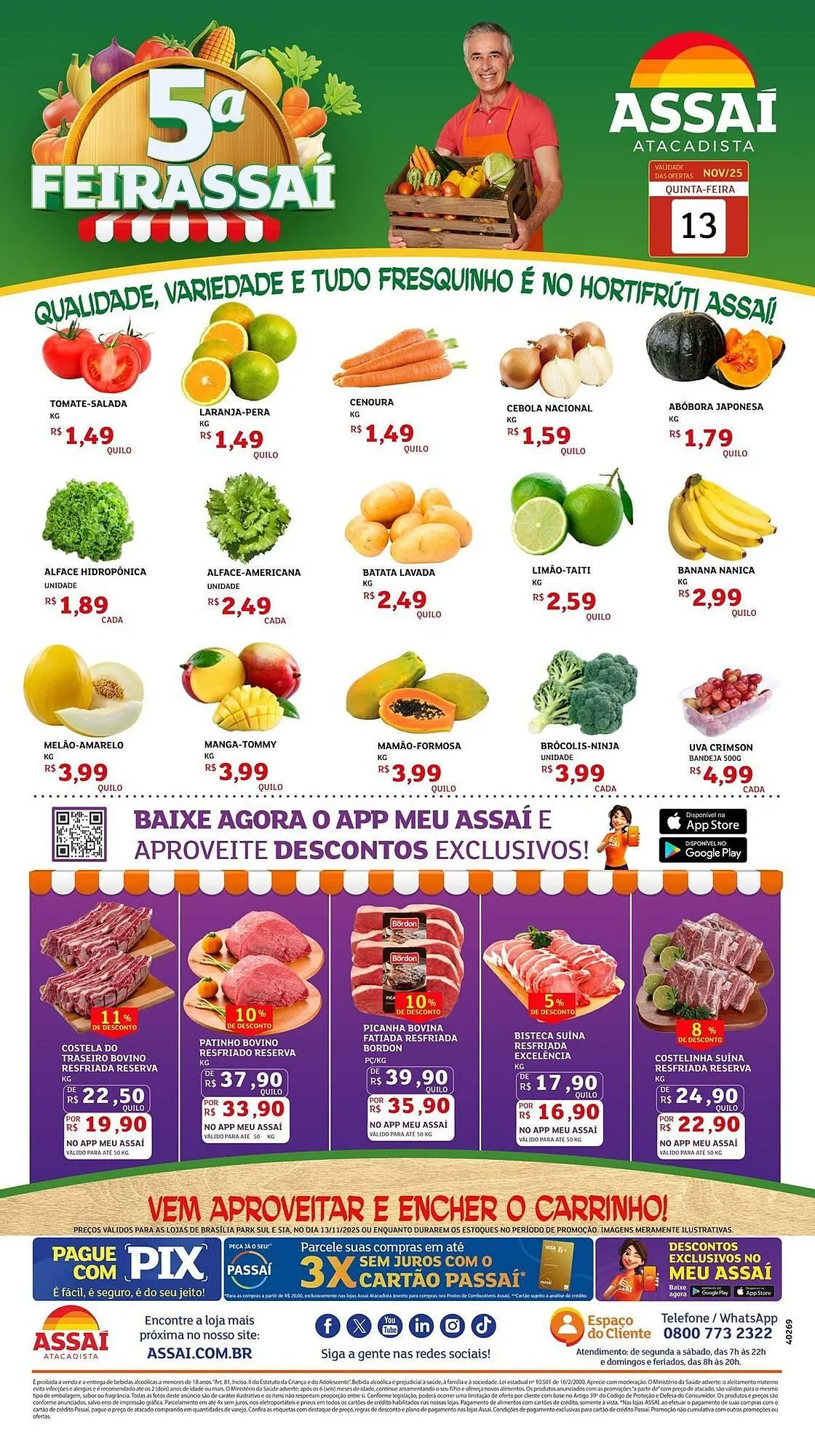 Encarte de Encarte Assaí Atacadista 13 de novembro até 13 de novembro 2025 - Pagina 1