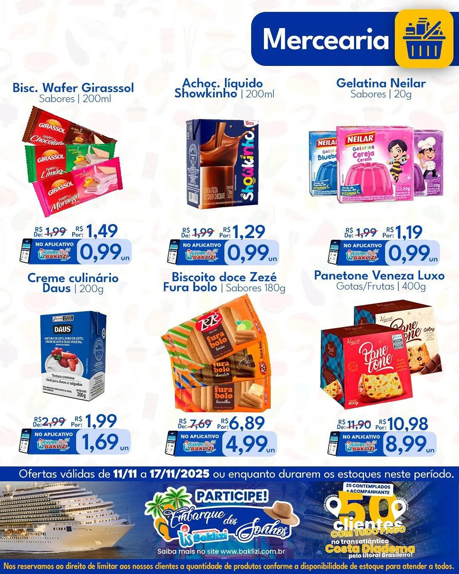 Encarte de Catálogo Supermercados Baklizi 11 de novembro até 17 de novembro 2025 - Pagina 1