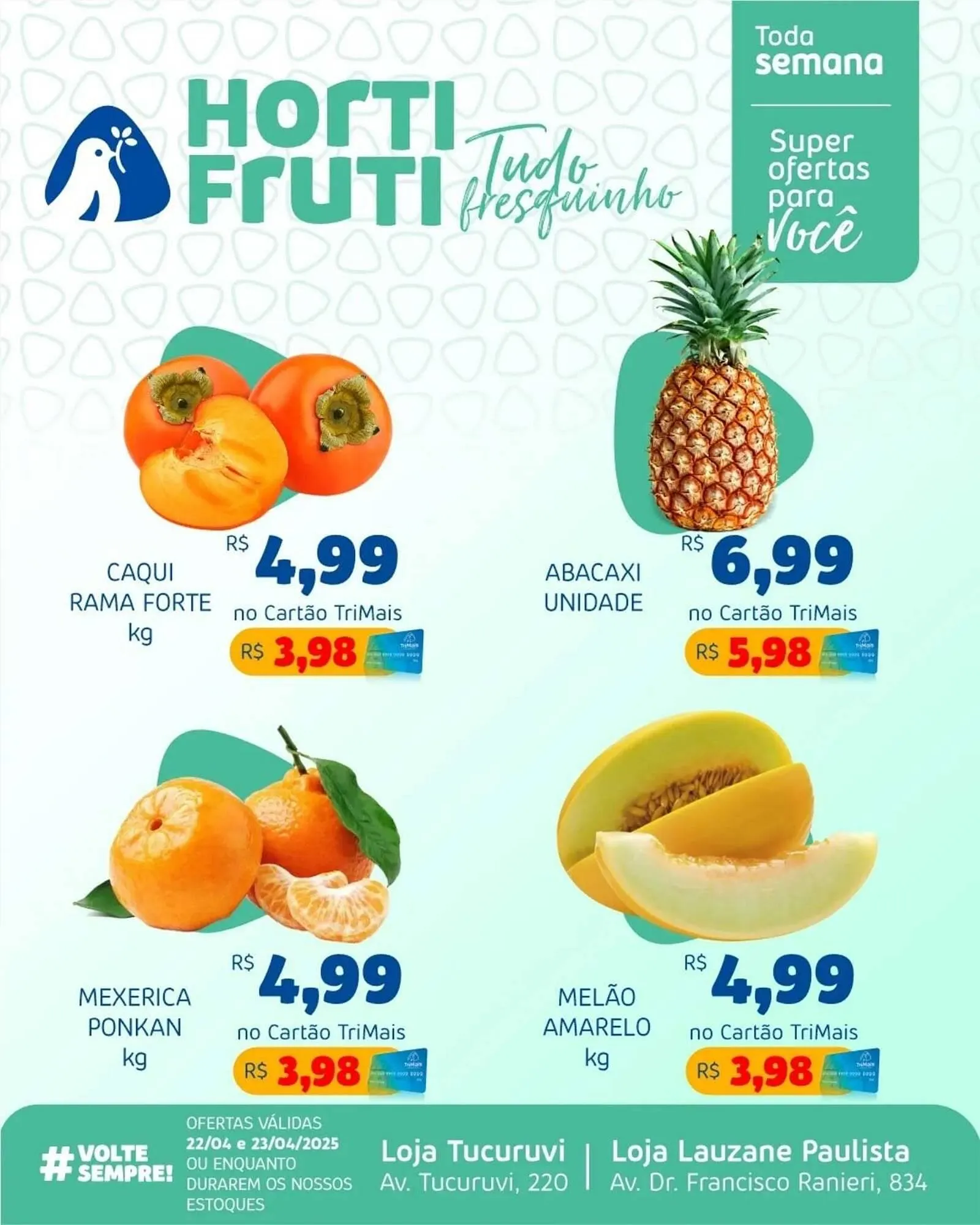 Encarte de Catálogo Trimais Supermercado 22 de abril até 23 de abril 2025 - Pagina 1