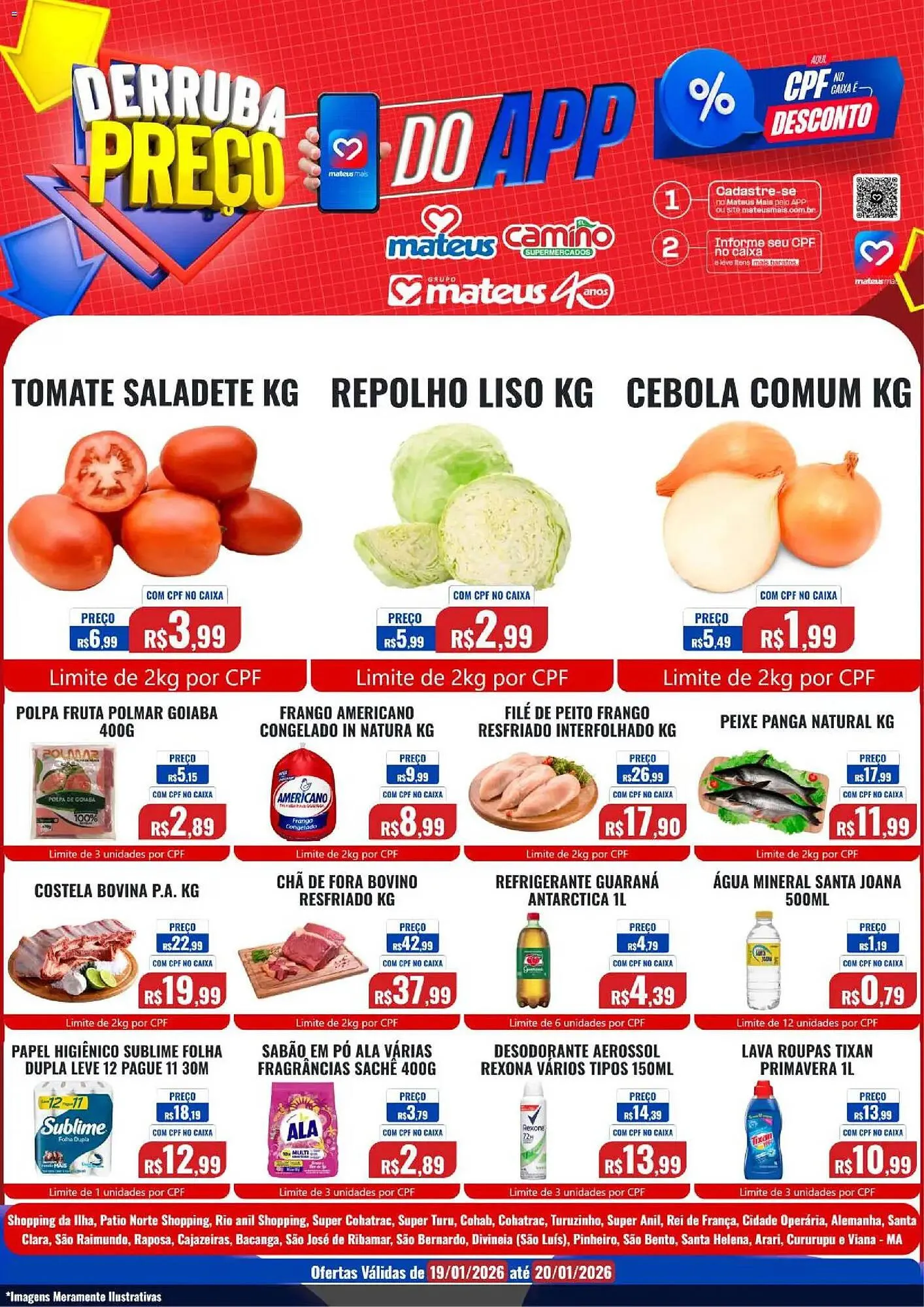 Encarte de Catálogo Supermercados Mateus 19 de janeiro até 20 de janeiro 2026 - Pagina 2