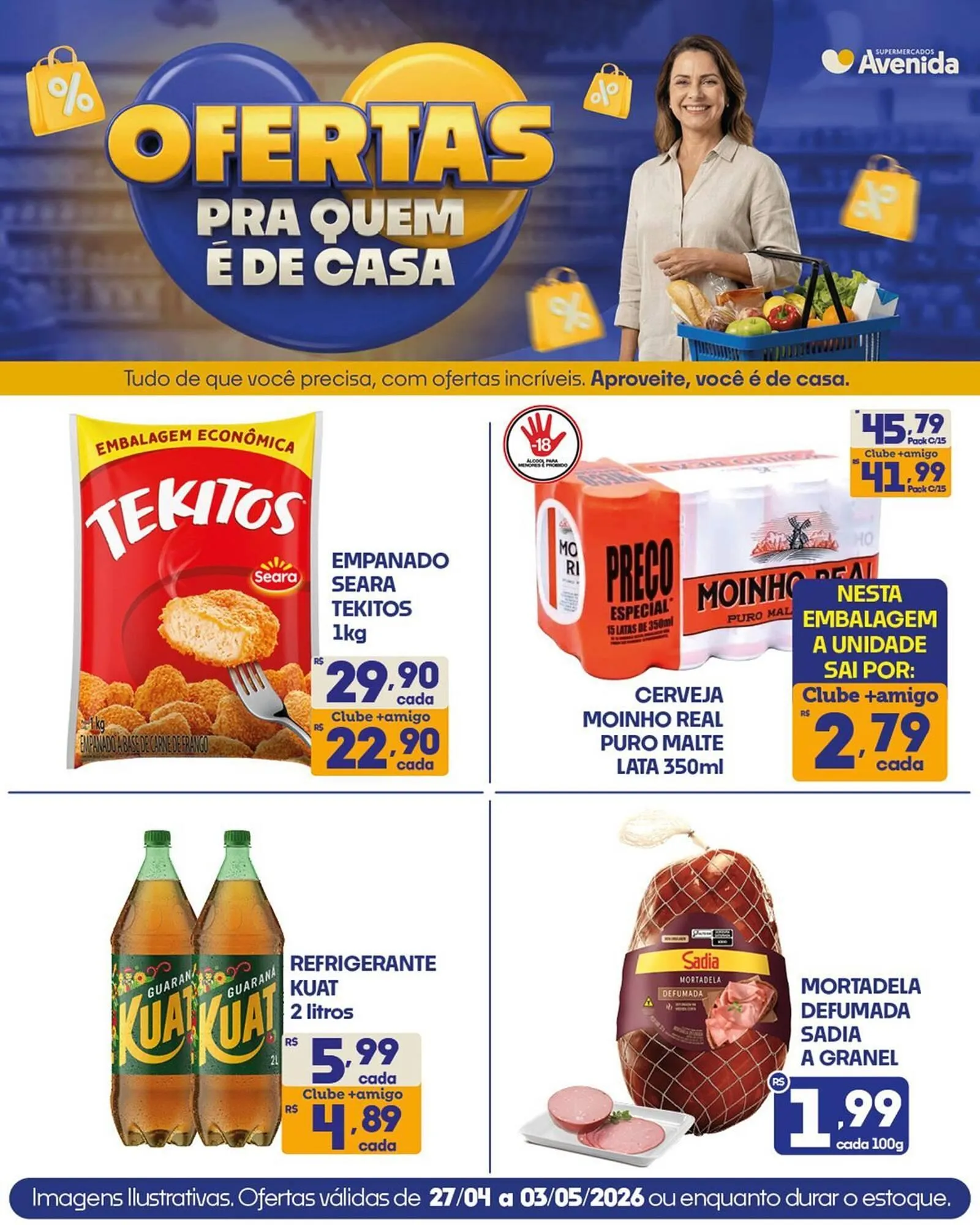 Encarte de Catálogo Supermercados Avenida 27 de abril até 3 de maio 2026 - Pagina 1