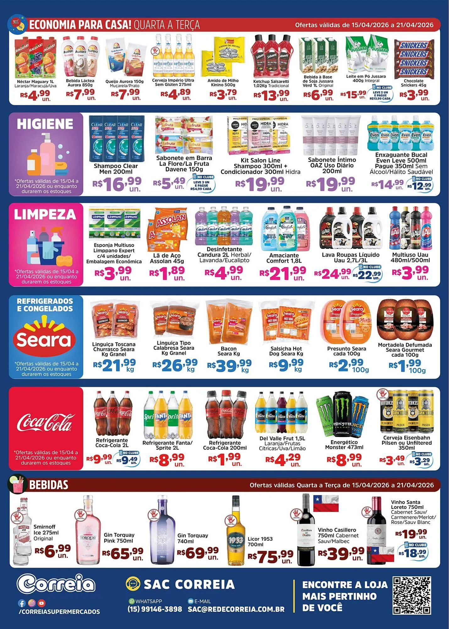 Encarte de Catálogo Supermercados Correia 15 de abril até 21 de abril 2026 - Pagina 2