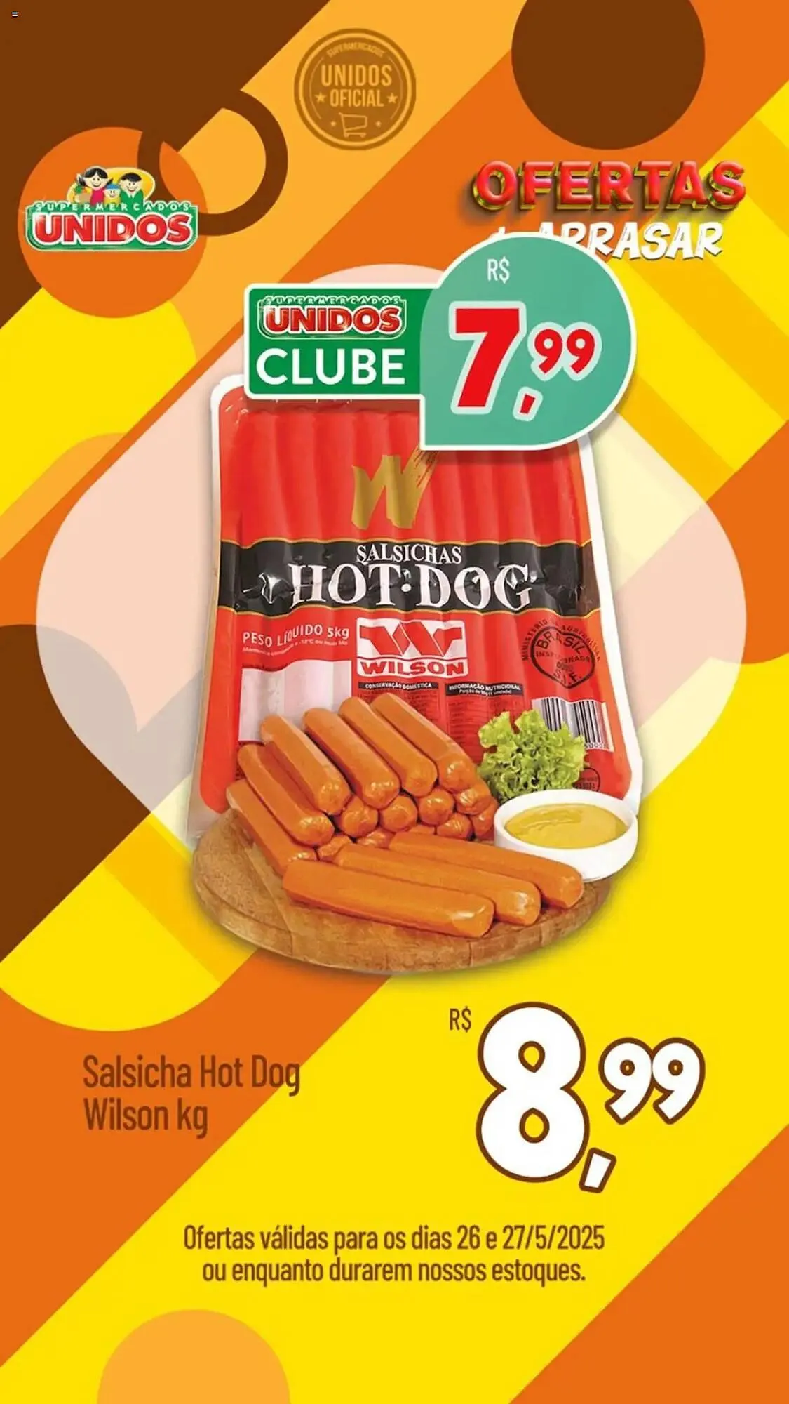 Encarte de Catálogo Supermercados Unidos 26 de maio até 28 de maio 2025 - Pagina 1