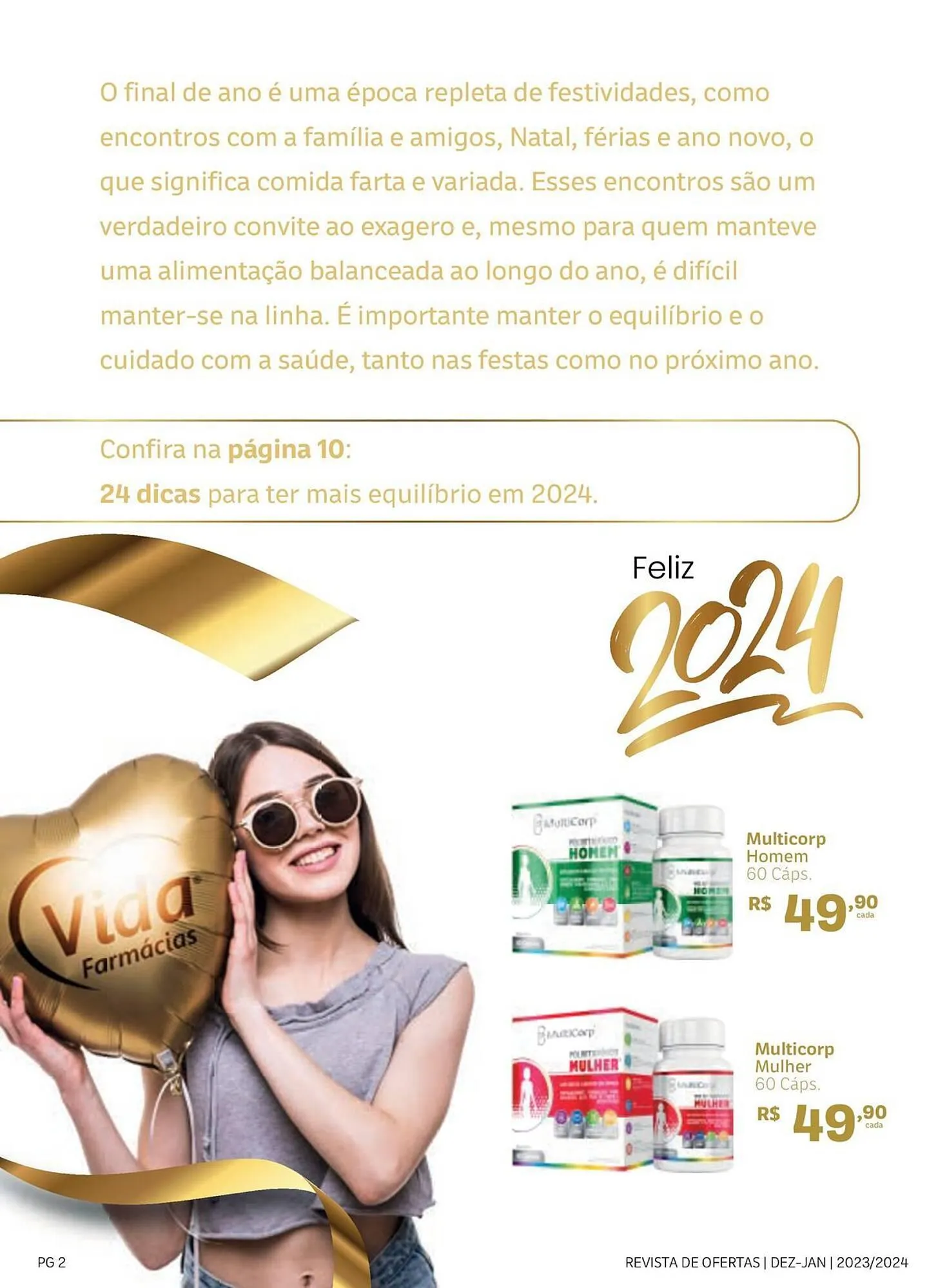 Encarte de Catálogo Vida Farmácias 4 de dezembro até 15 de janeiro 2024 - Pagina 2