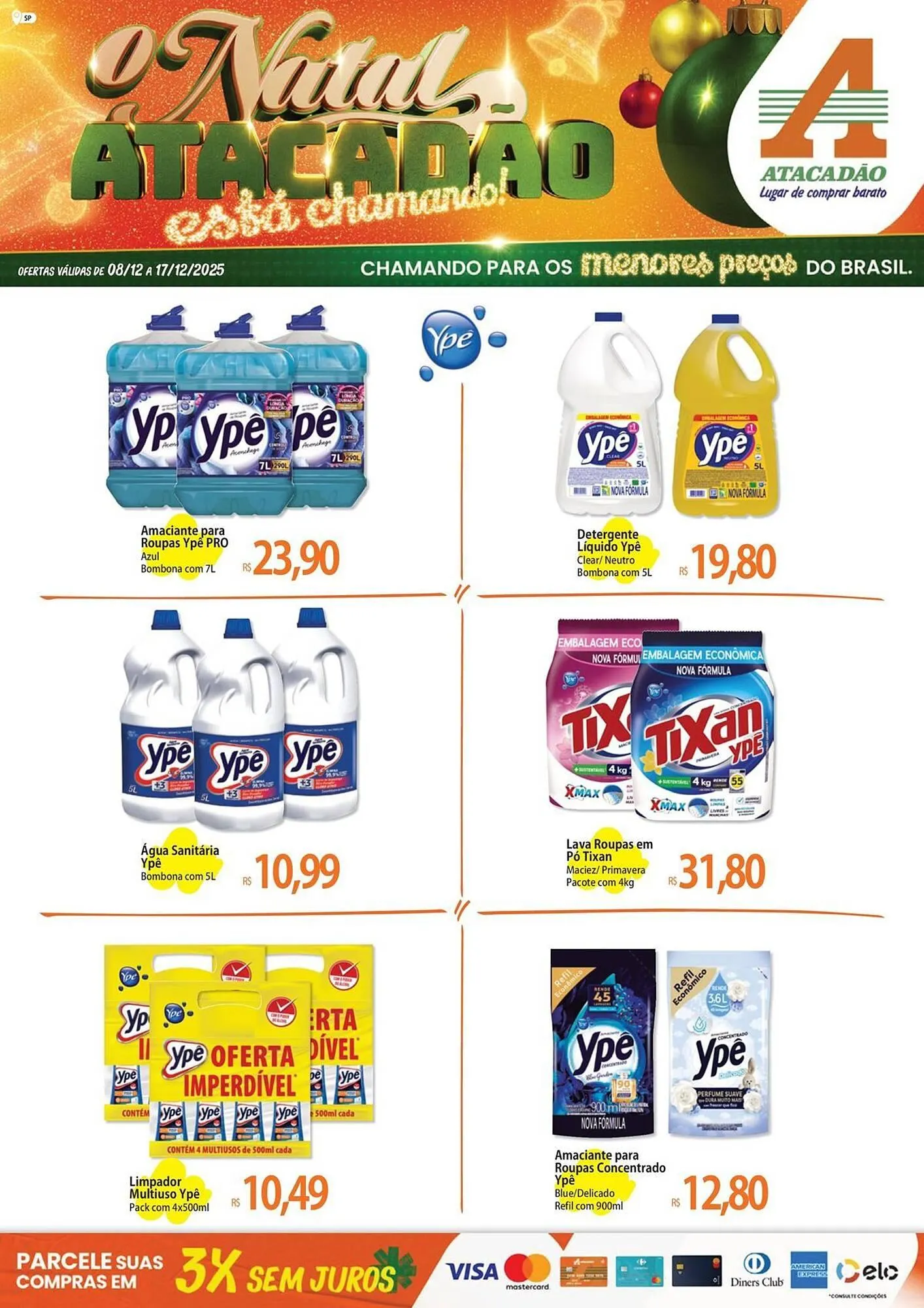 Encarte de Folheto Atacadão 9 de dezembro até 17 de dezembro 2025 - Pagina 1