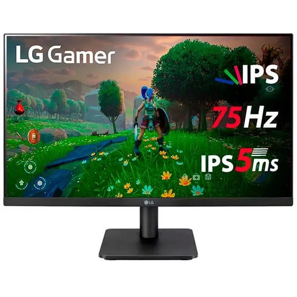 Monitor 23,8", LED, Full HD, Borderless, Tela IPS, 75Hz, Preto, 24MP400-B, LG - CX 1 UN