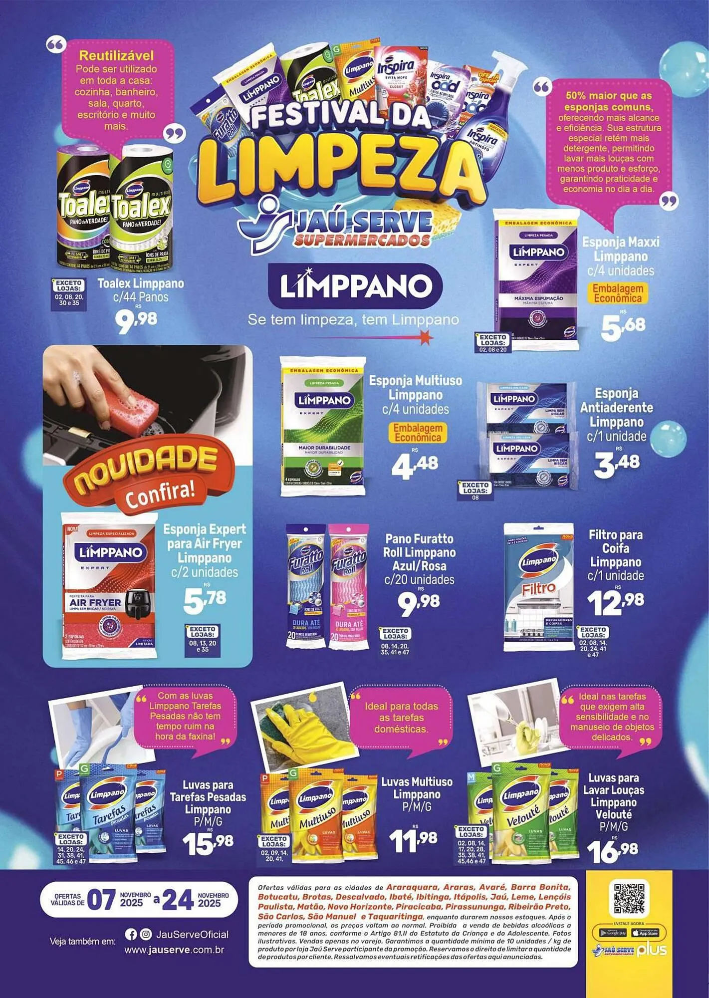 Encarte de Catálogo Supermercados Jau Serve 7 de novembro até 24 de novembro 2025 - Pagina 1