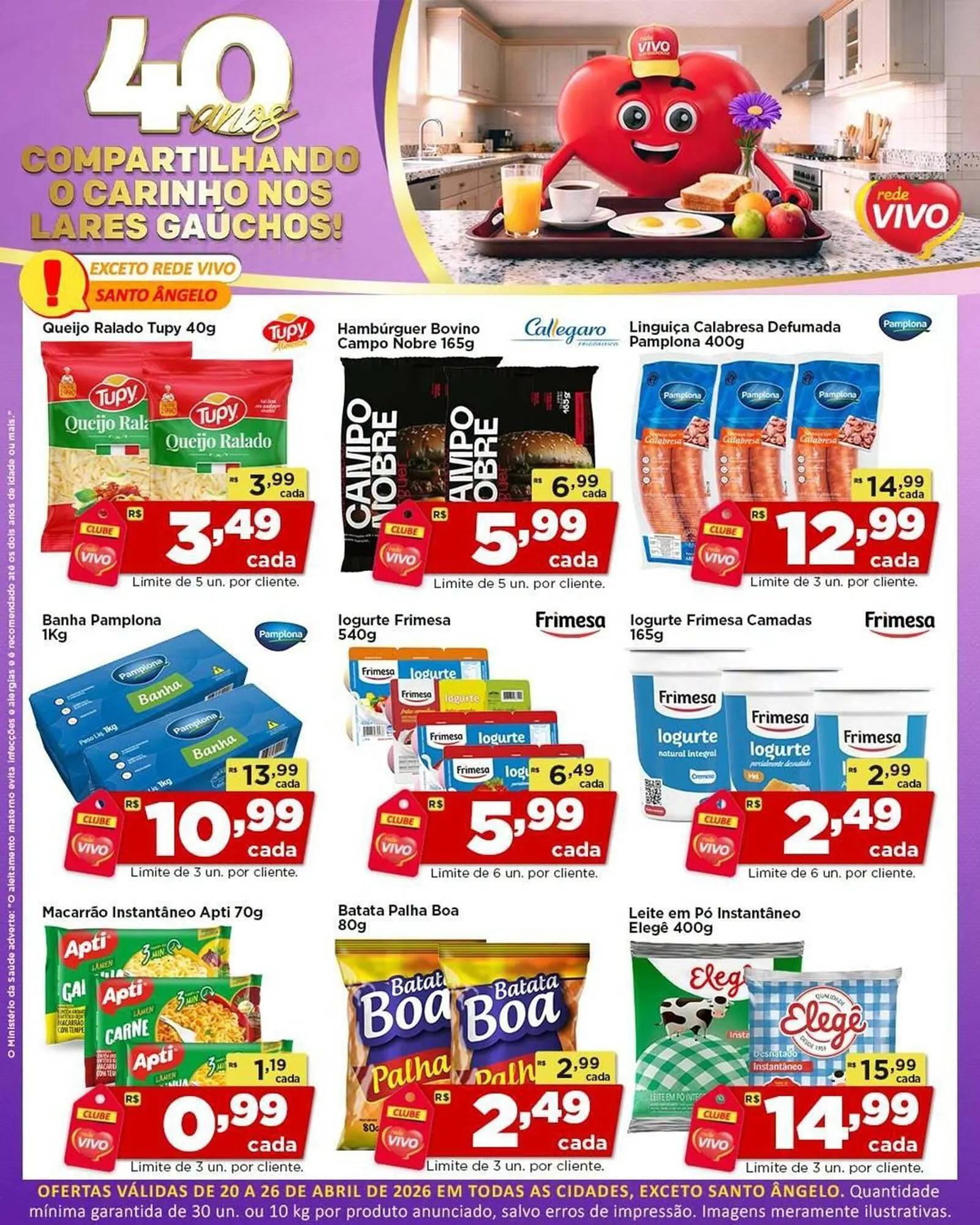 Encarte de Encarte Rede Vivo 20 de abril até 26 de abril 2026 - Pagina 1