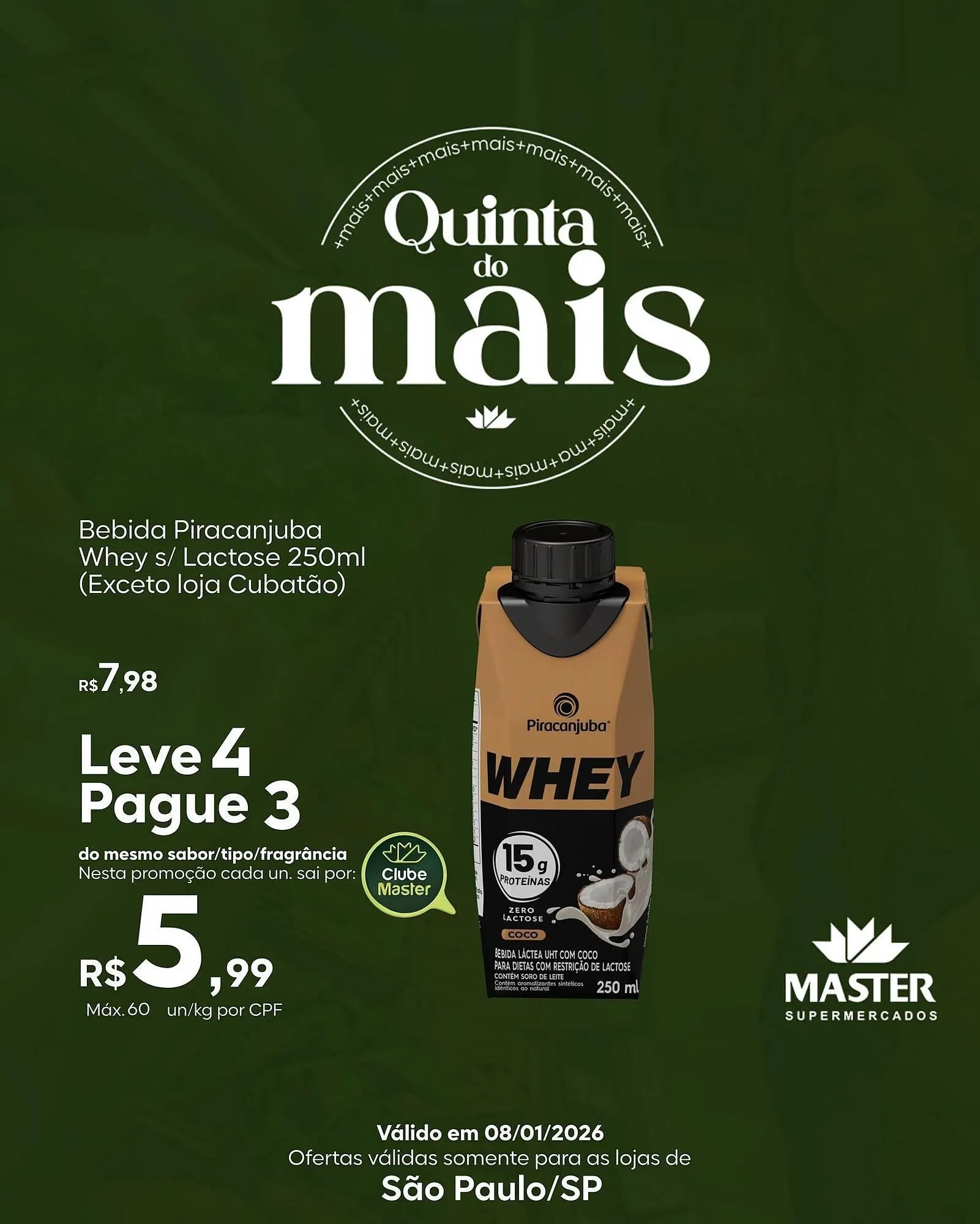Encarte de Folheto Master Supermercados 8 de janeiro até 8 de janeiro 2026 - Pagina 5