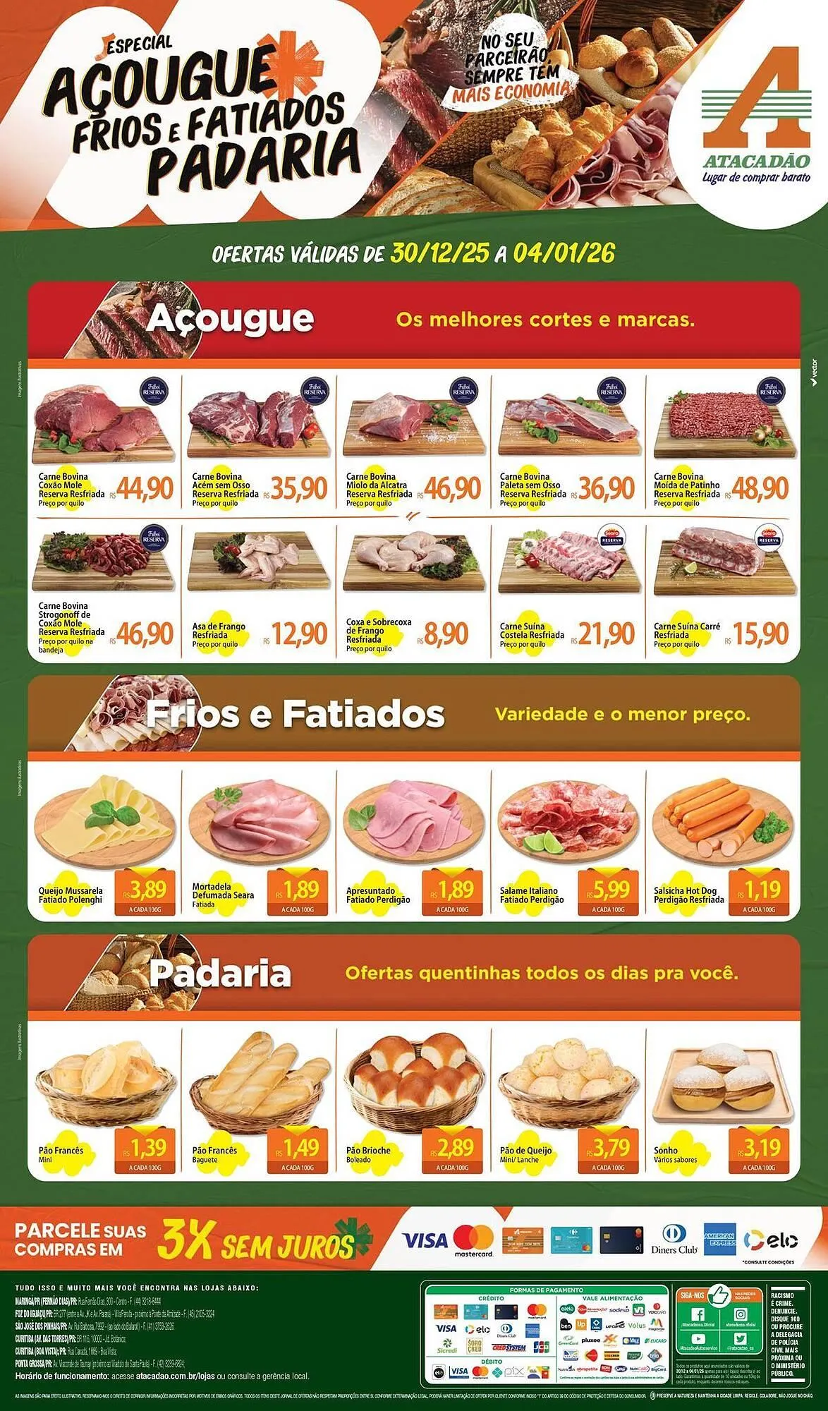 Encarte de Folheto Atacadão 31 de dezembro até 4 de janeiro 2026 - Pagina 1