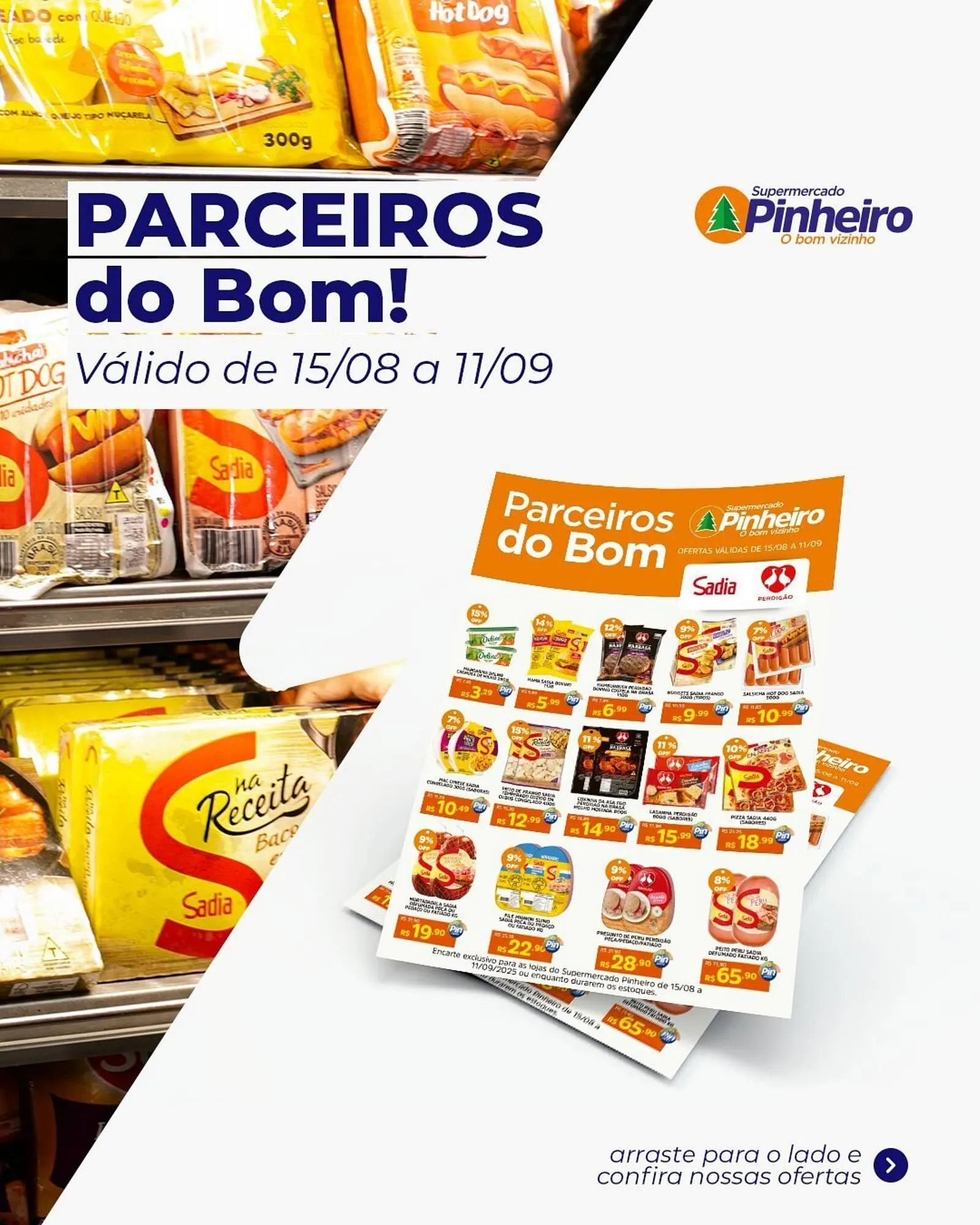 Encarte de Catálogo Pinheiro Supermercado 15 de agosto até 11 de setembro 2025 - Pagina 1
