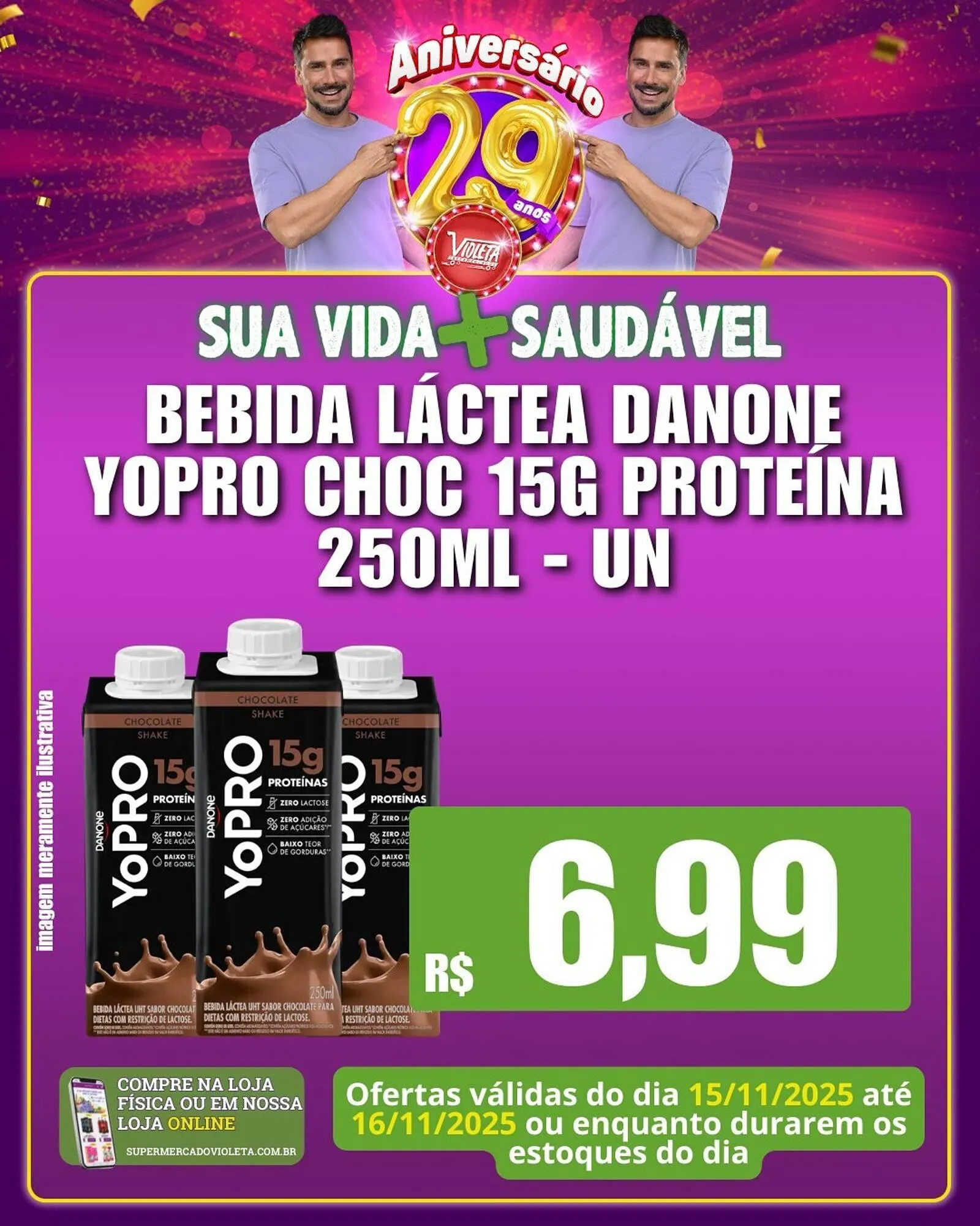 Encarte de Catálogo Violeta Supermercados 15 de novembro até 16 de novembro 2025 - Pagina 1