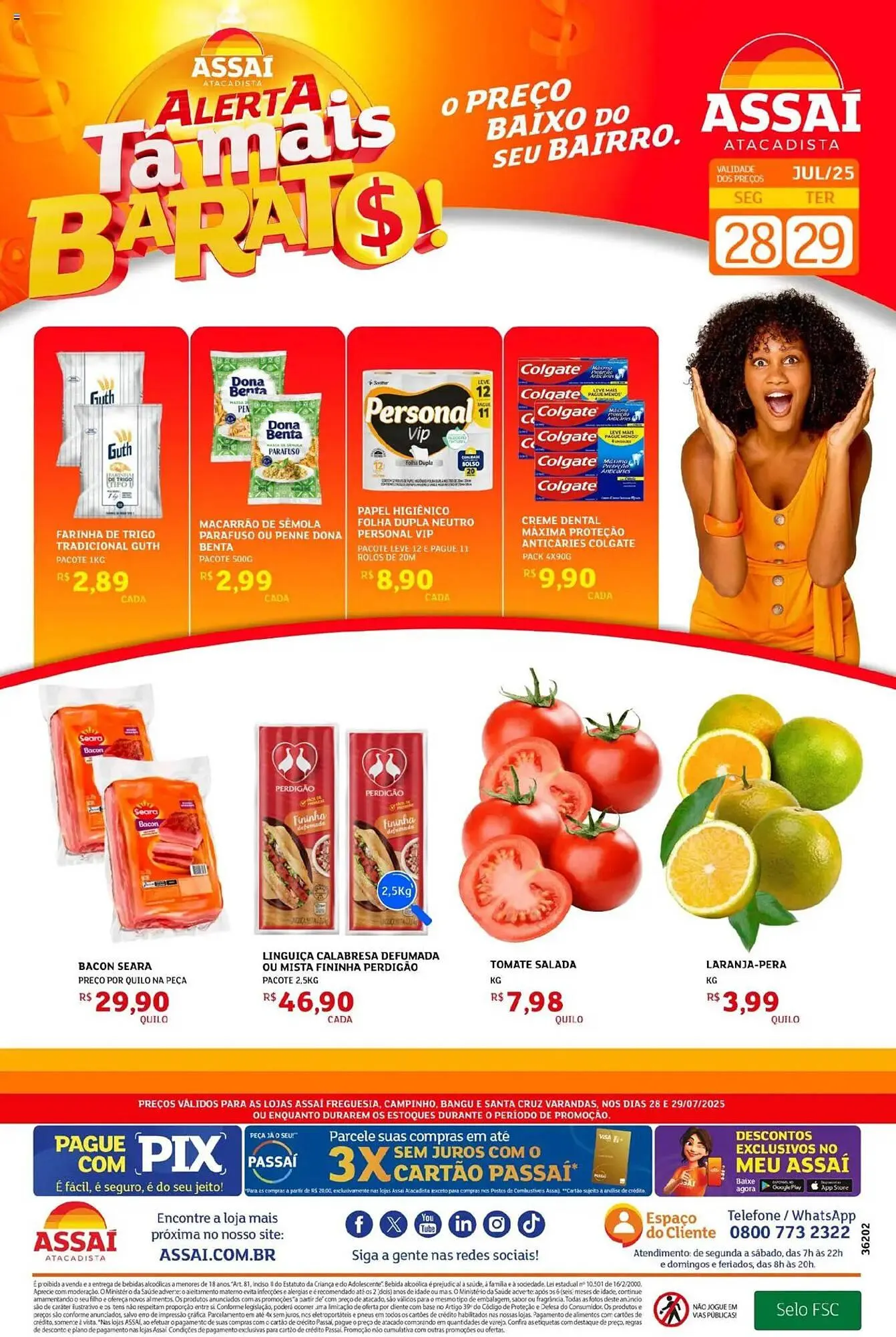 Encarte de Catálogo Assaí Atacadista 28 de julho até 29 de julho 2025 - Pagina 1