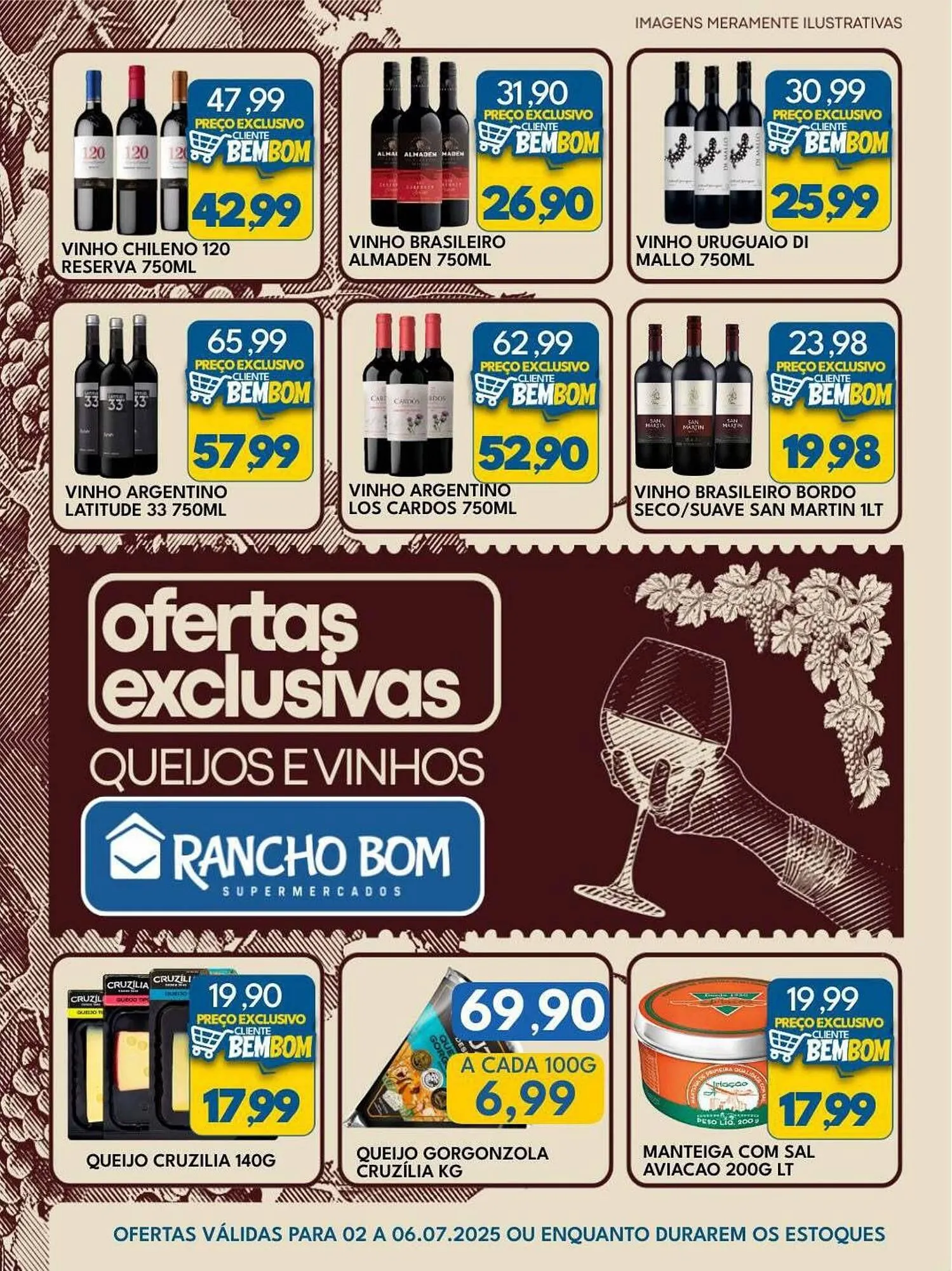 Encarte de Catálogo Rancho Bom Supermercados 3 de julho até 6 de julho 2025 - Pagina 1