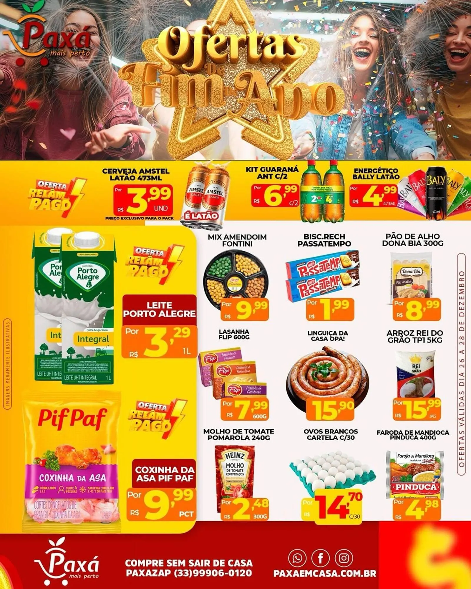 Encarte de Catálogo Paxá Supermercados 26 de dezembro até 28 de dezembro 2025 - Pagina 1