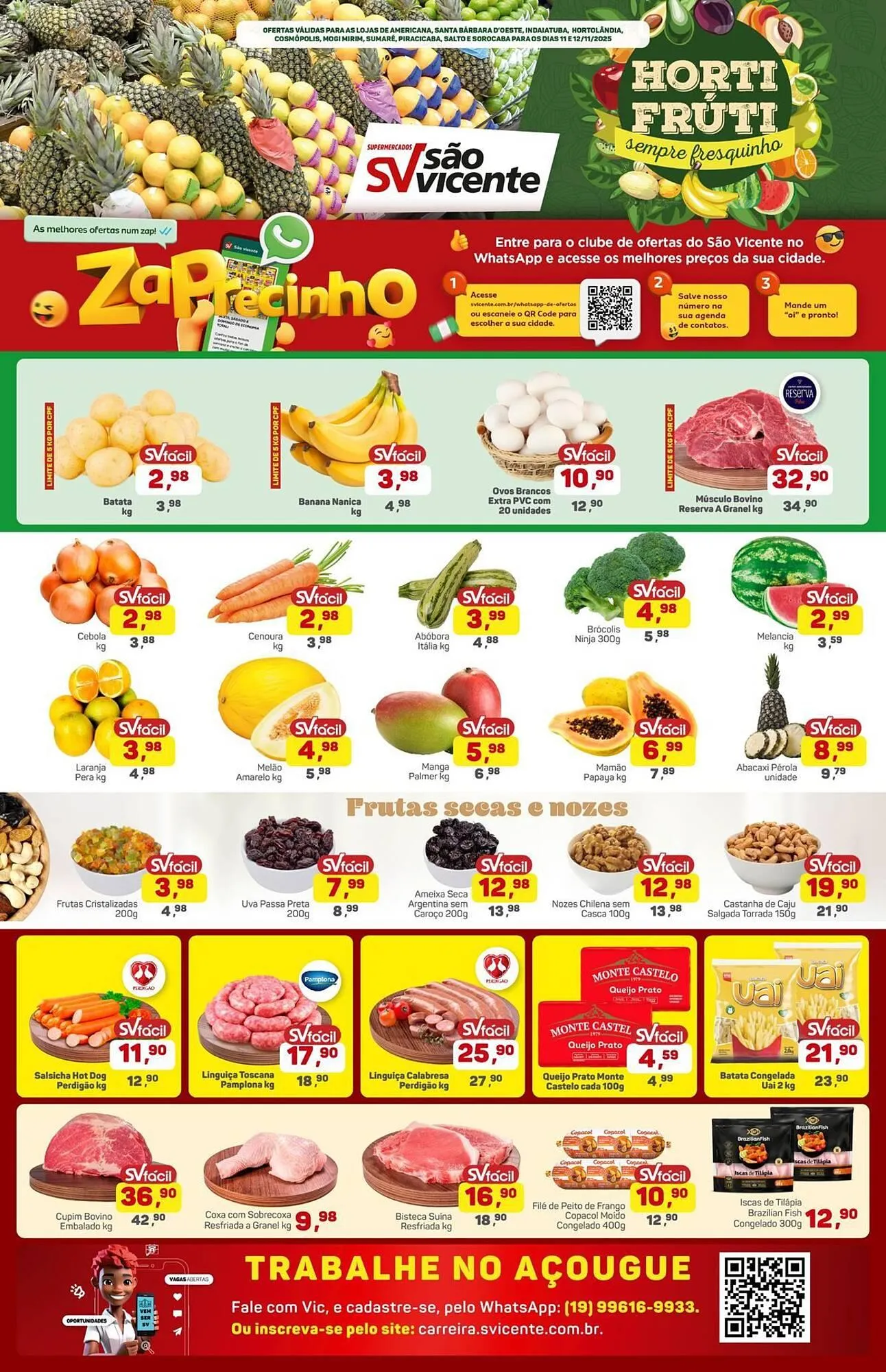 Encarte de Catálogo Supermercados São Vicente 11 de novembro até 12 de novembro 2025 - Pagina 1