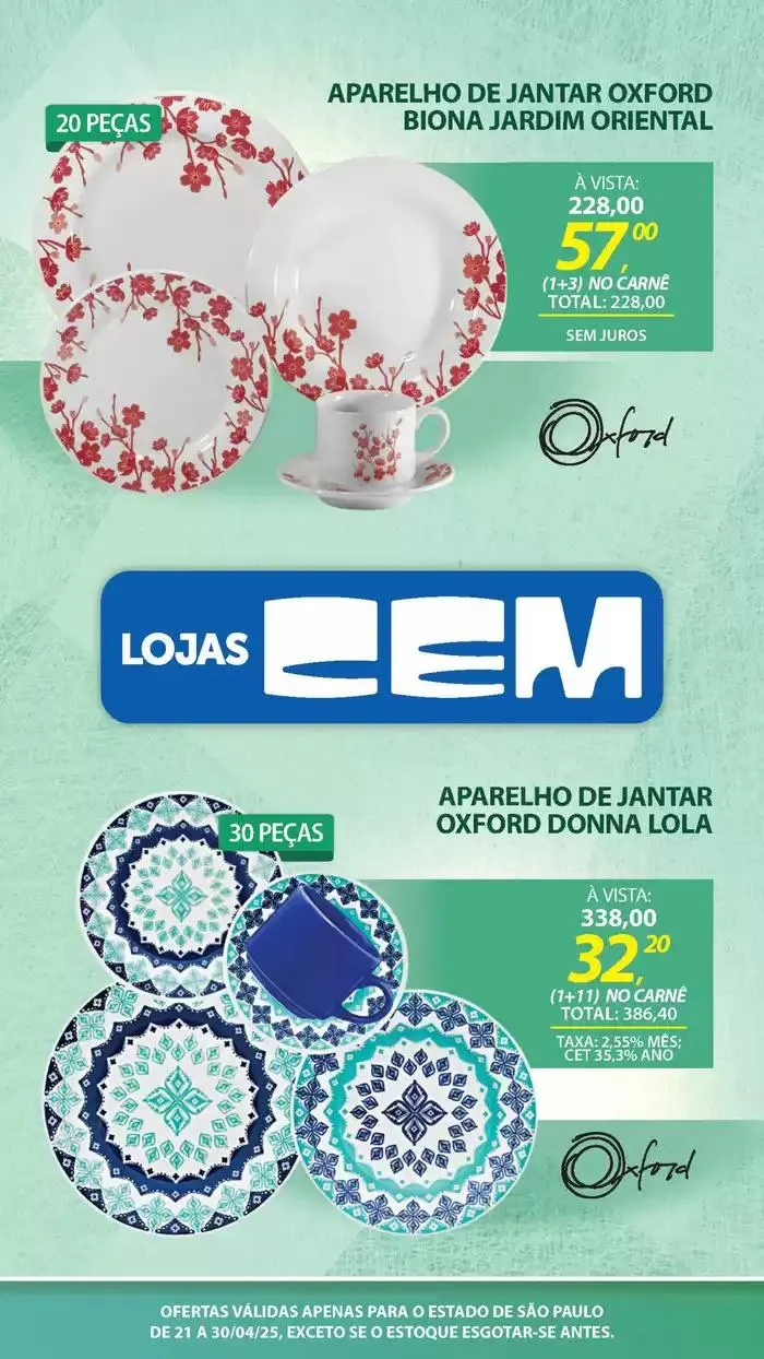 Encarte de Encarte Lojas Cem 18 de abril até 30 de abril 2025 - Pagina 64