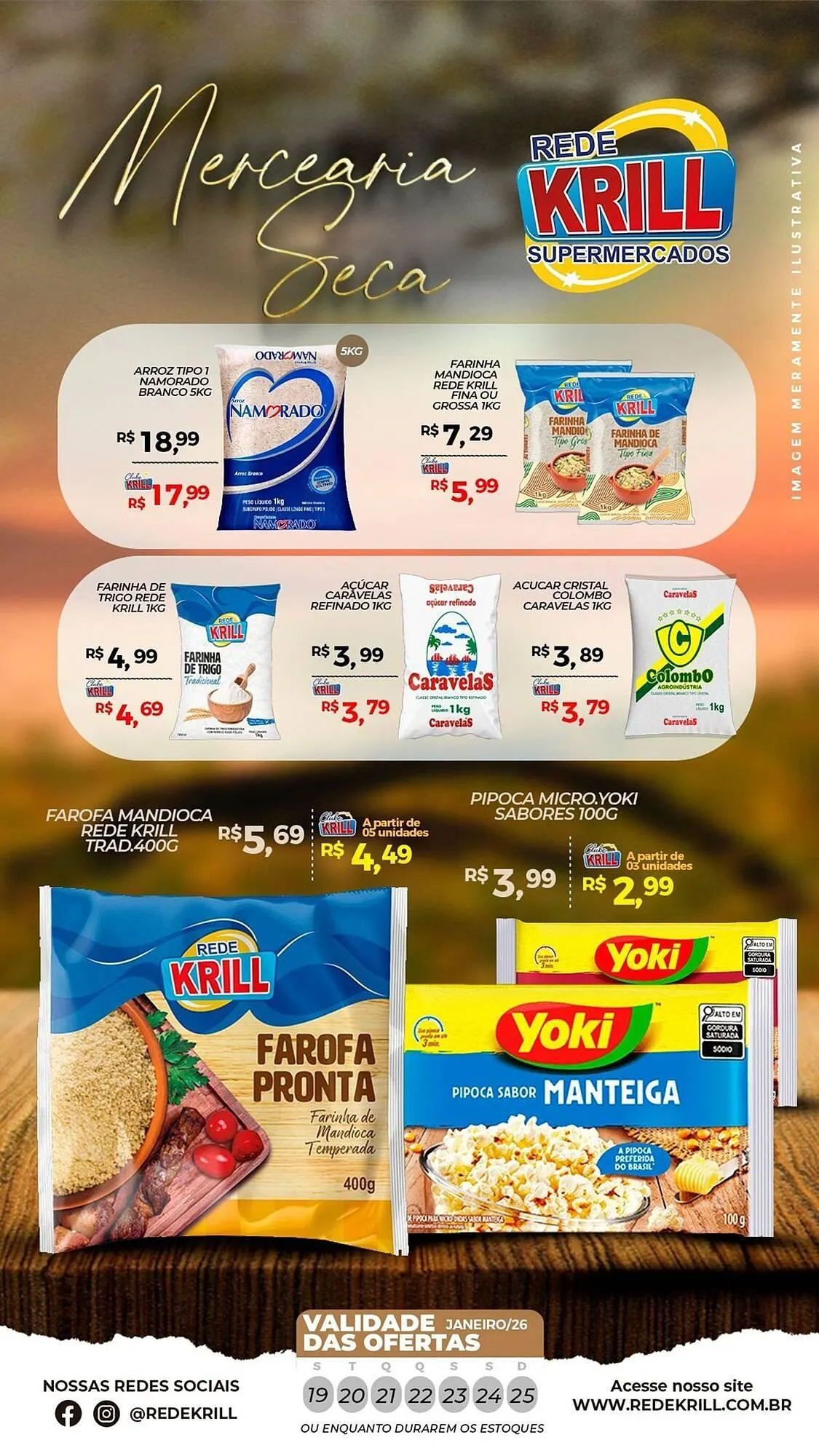 Encarte de Folheto Rede Krill 19 de janeiro até 25 de janeiro 2026 - Pagina 3