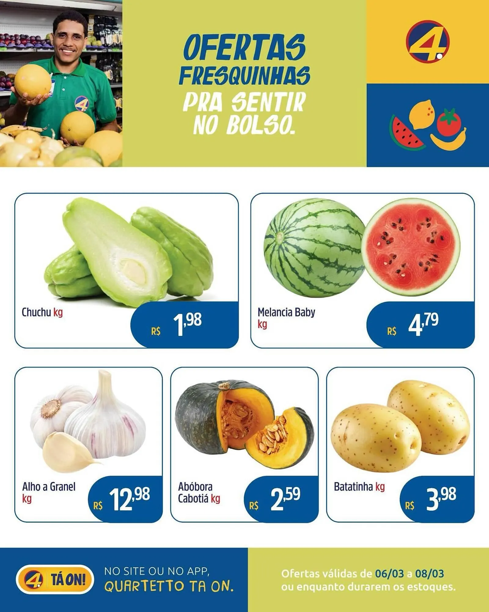 Encarte de Catálogo Quartetto Supermercados 6 de março até 8 de março 2026 - Pagina 3