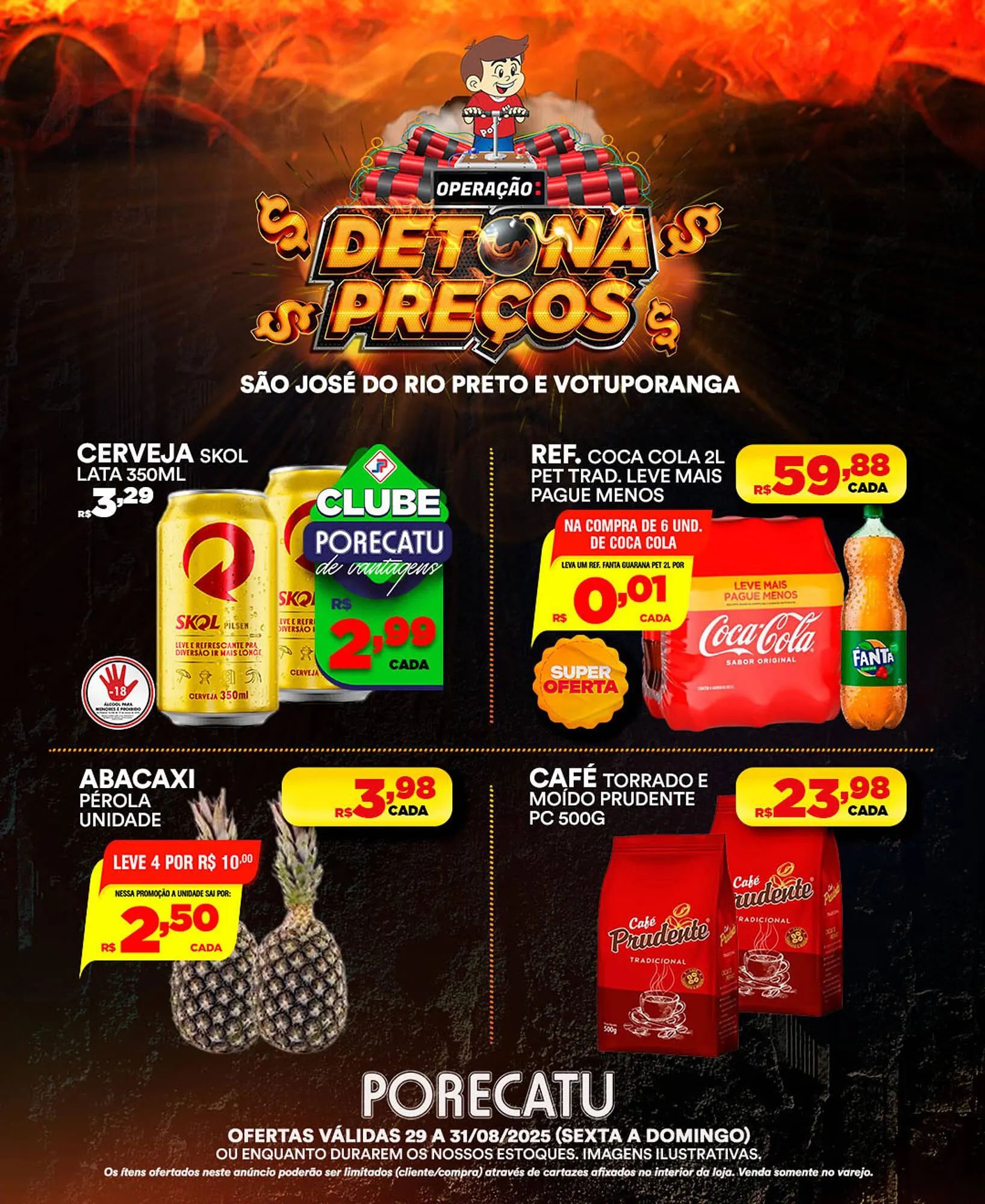 Encarte de Catálogo Supermercado Porecatu 29 de agosto até 31 de agosto 2025 - Pagina 3