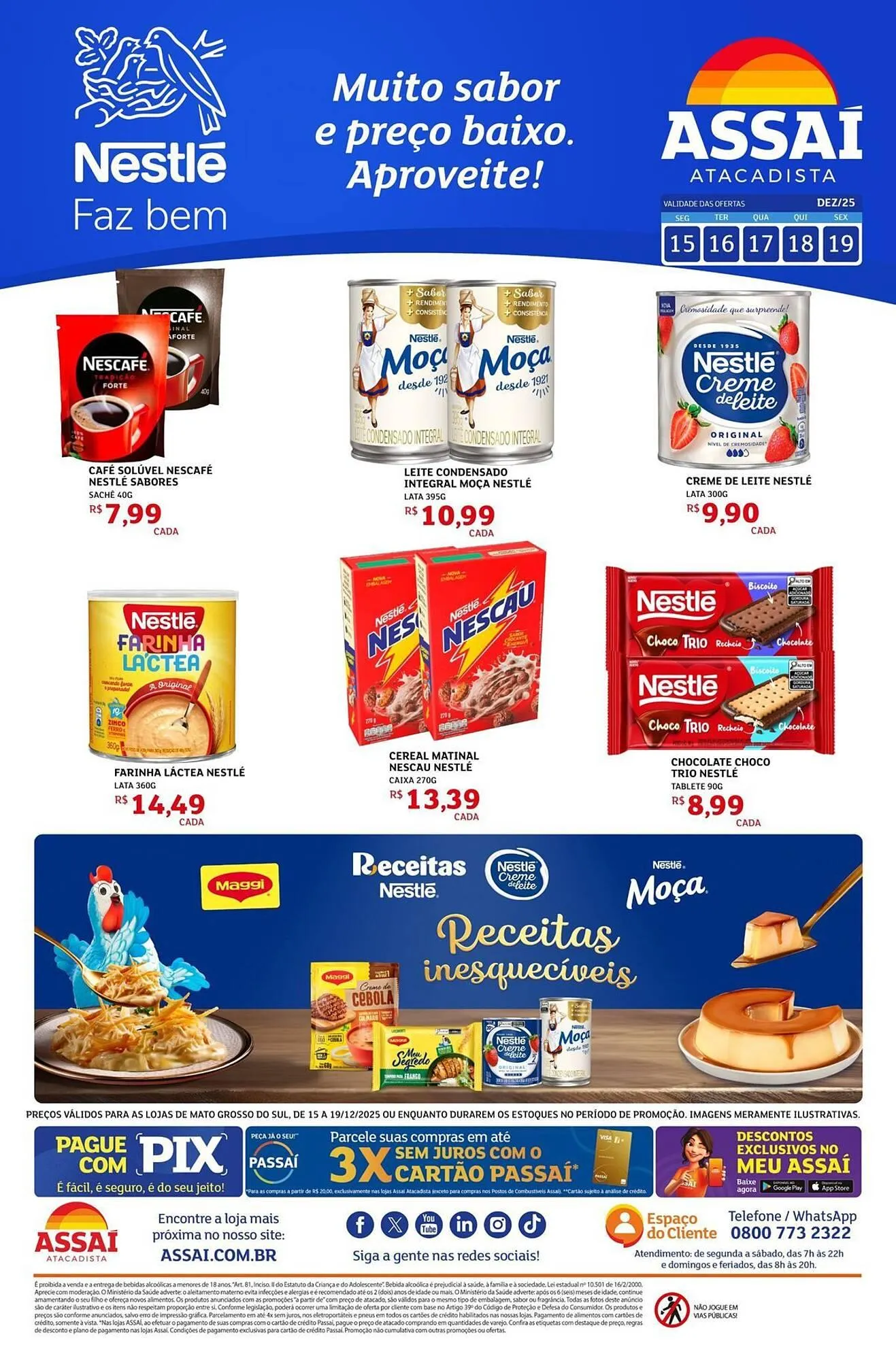 Encarte de Encarte Assaí Atacadista 15 de dezembro até 19 de dezembro 2025 - Pagina 1