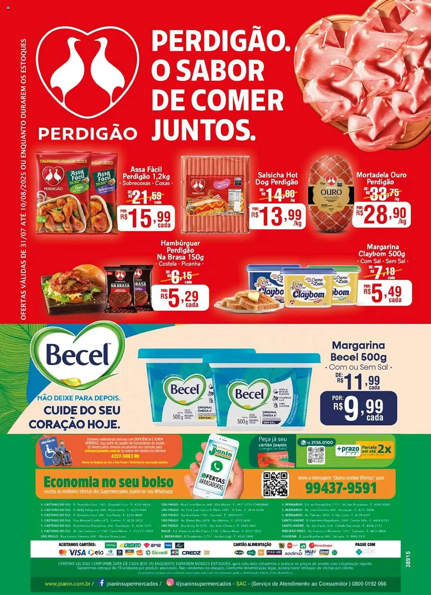 Encarte de Catálogo Supermercados Joanin 2 de agosto até 10 de agosto 2025 - Pagina 2
