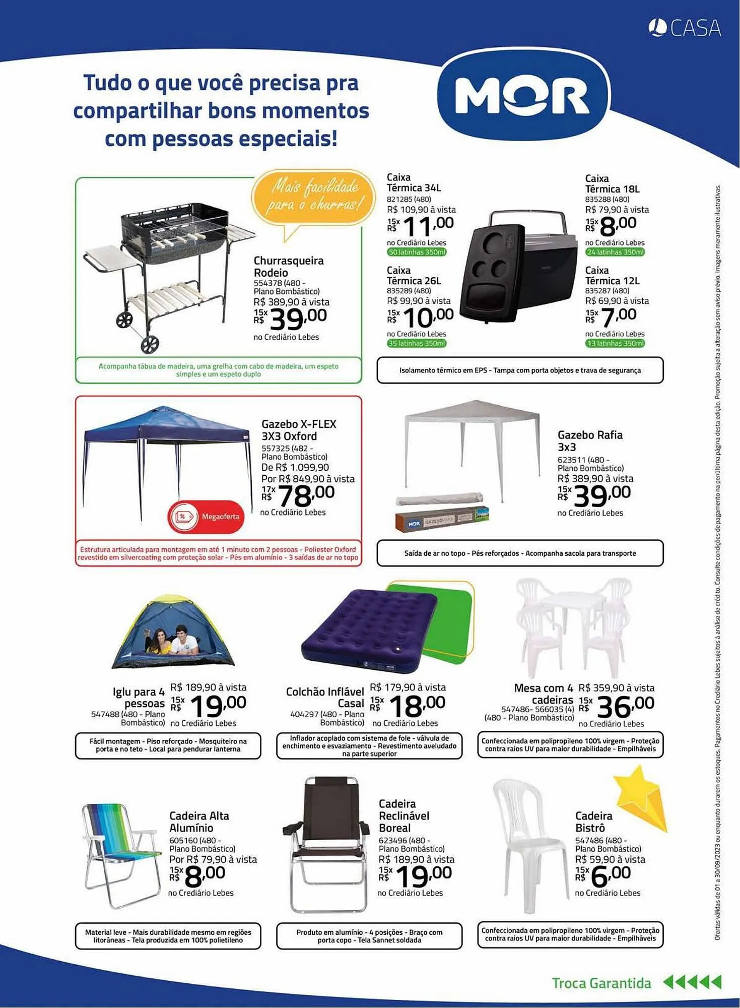Encarte de Catálogo Lojas Lebes 1 de setembro até 30 de setembro 2023 - Pagina 9