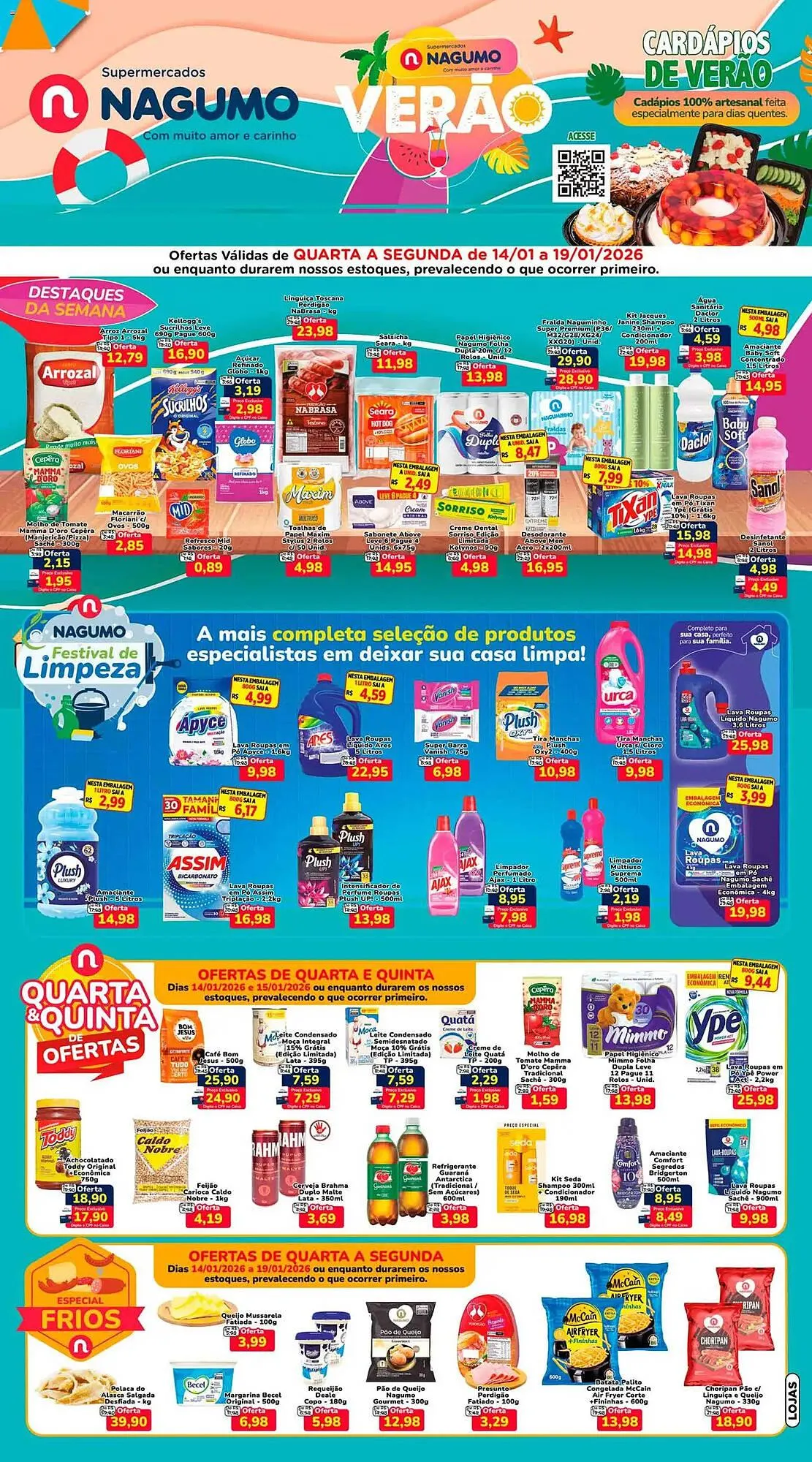 Encarte de Folheto Nagumo 14 de janeiro até 19 de janeiro 2026 - Pagina 1
