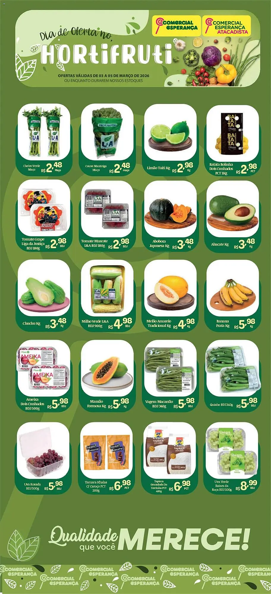 Encarte de Folheto Comercial Esperança 3 de março até 5 de março 2026 - Pagina 1