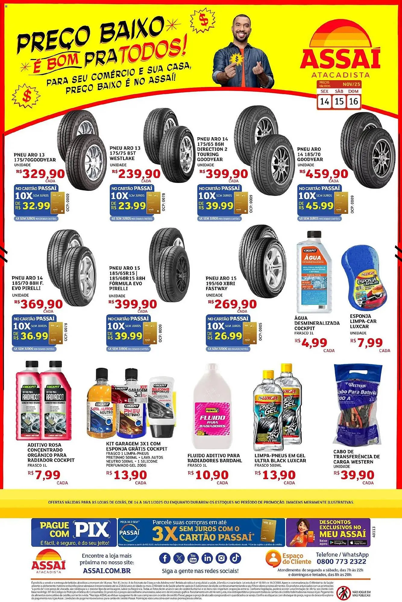 Encarte de Encarte Assaí Atacadista 14 de novembro até 16 de novembro 2025 - Pagina 1