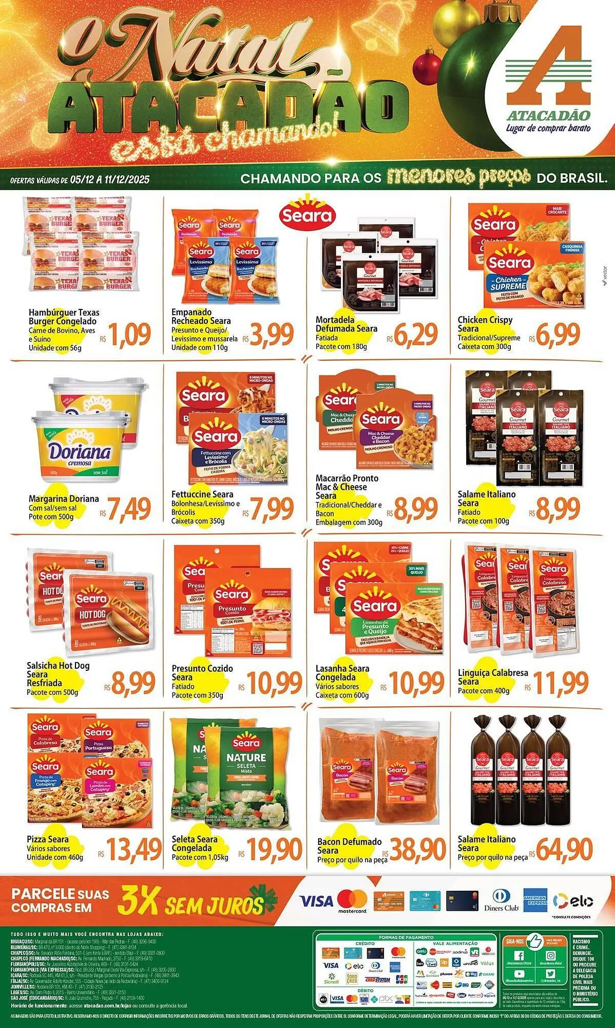 Encarte de Folheto Atacadão 5 de dezembro até 11 de dezembro 2025 - Pagina 1