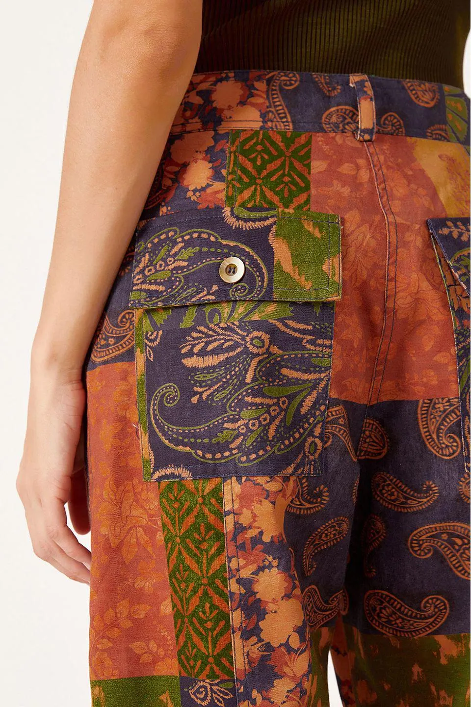 Calça Sarja Estampa Blend Verde