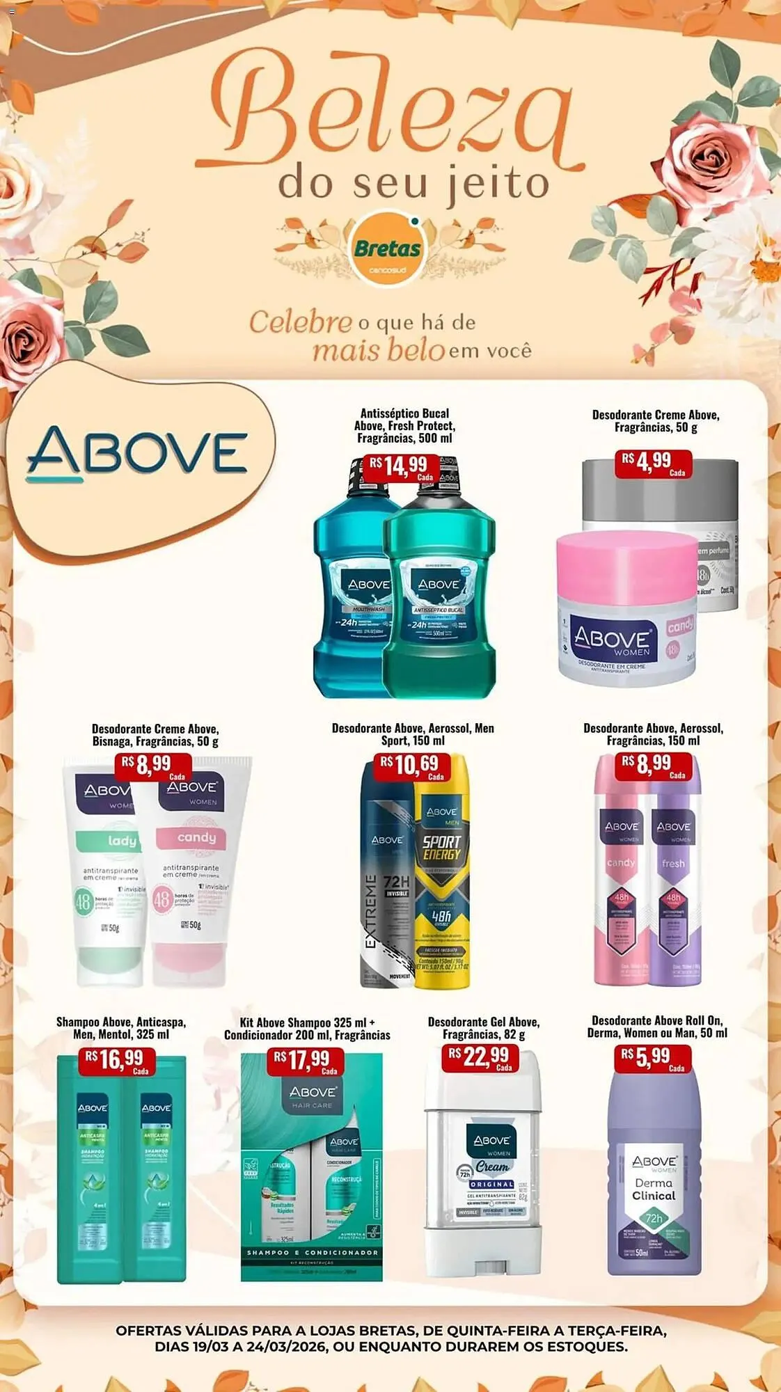 Encarte de Catálogo Supermercados Bretas 19 de março até 24 de março 2026 - Pagina 1