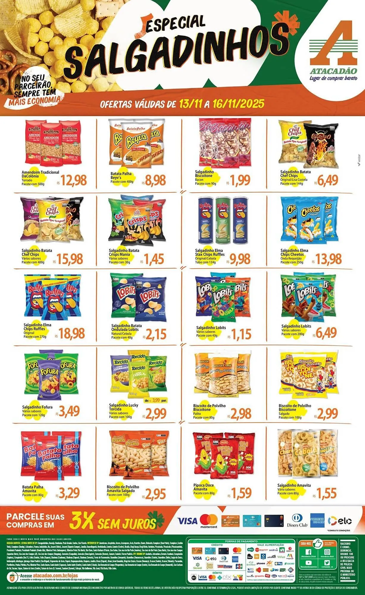 Encarte de Folheto Atacadão 13 de novembro até 16 de novembro 2025 - Pagina 1