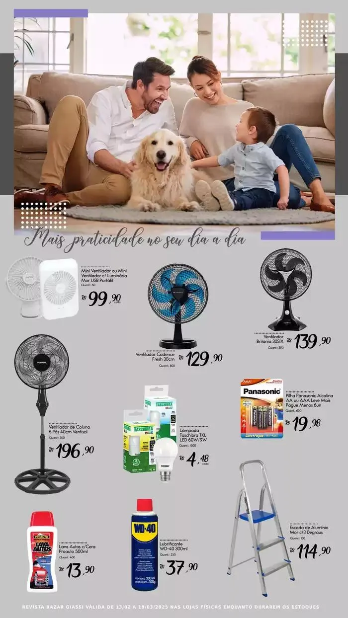 Encarte de Bazar Giassi 14 de fevereiro até 19 de março 2025 - Pagina 7