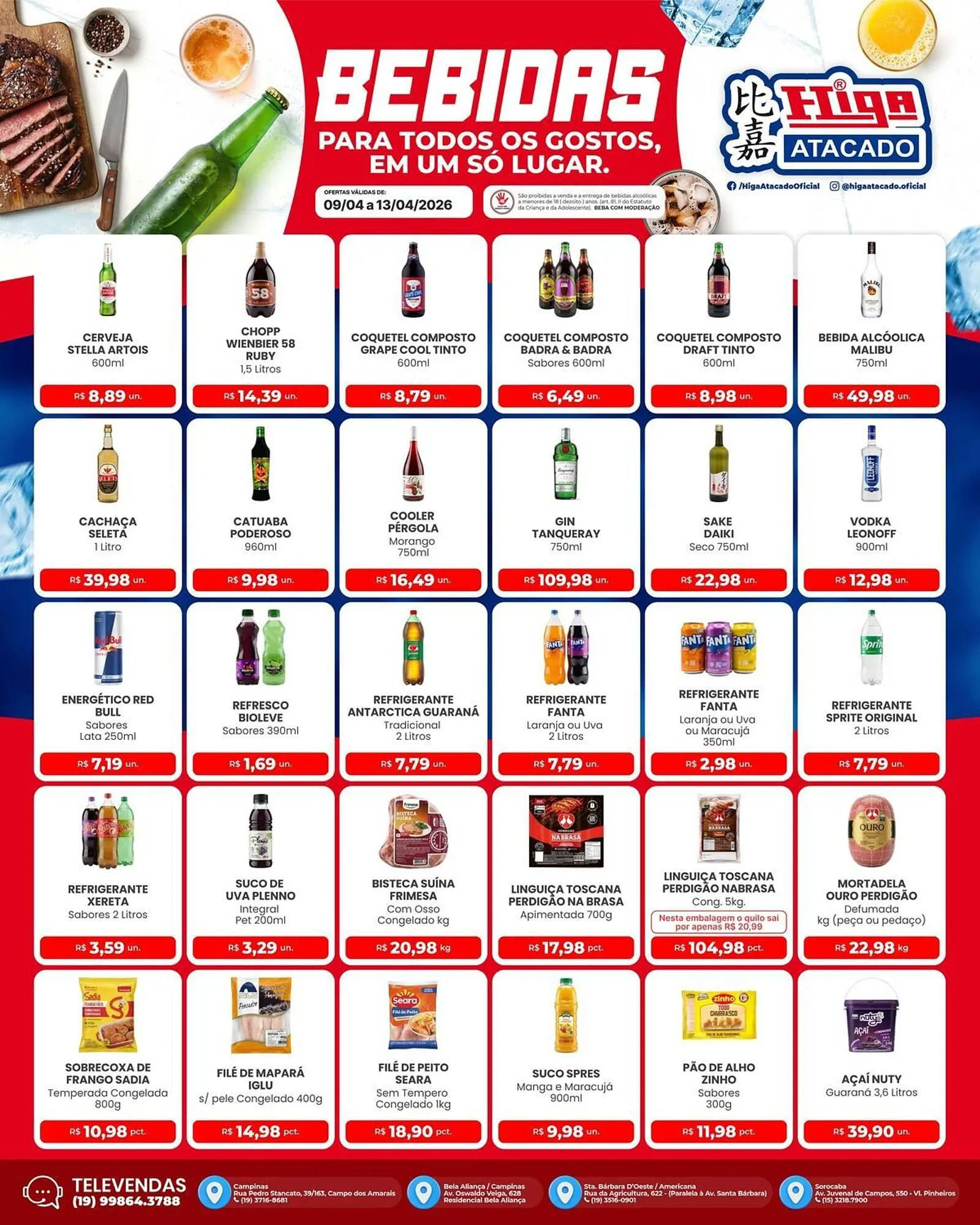 Encarte de Folheto Higa Atacado 9 de abril até 13 de abril 2026 - Pagina 3
