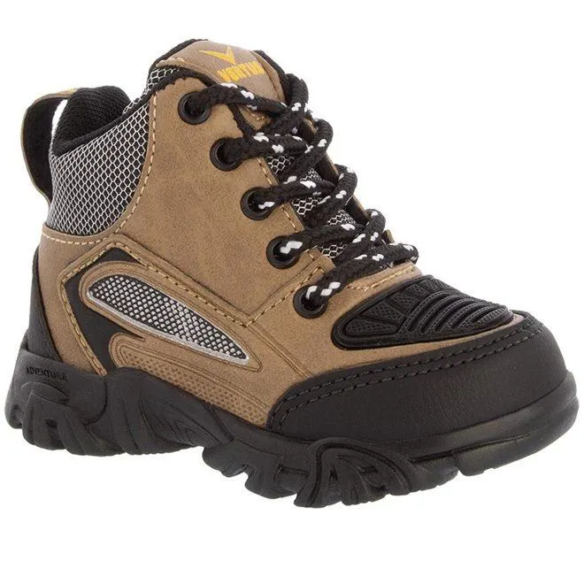Bota Trekking Vertus Adventure Detalhe Recortes Texturizada Marrom
