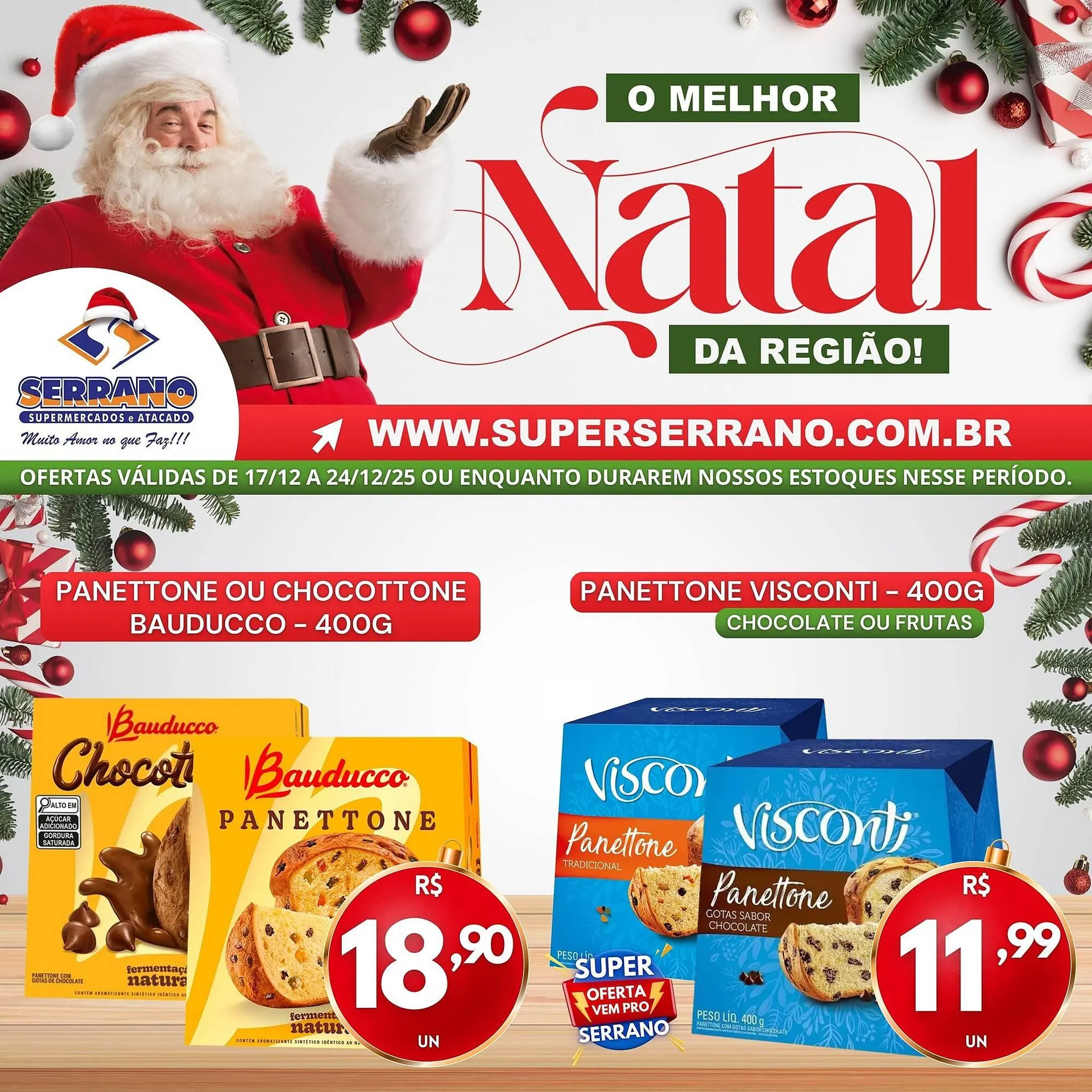 Encarte de Catálogo Serrano Supermercado 19 de dezembro até 24 de dezembro 2025 - Pagina 3