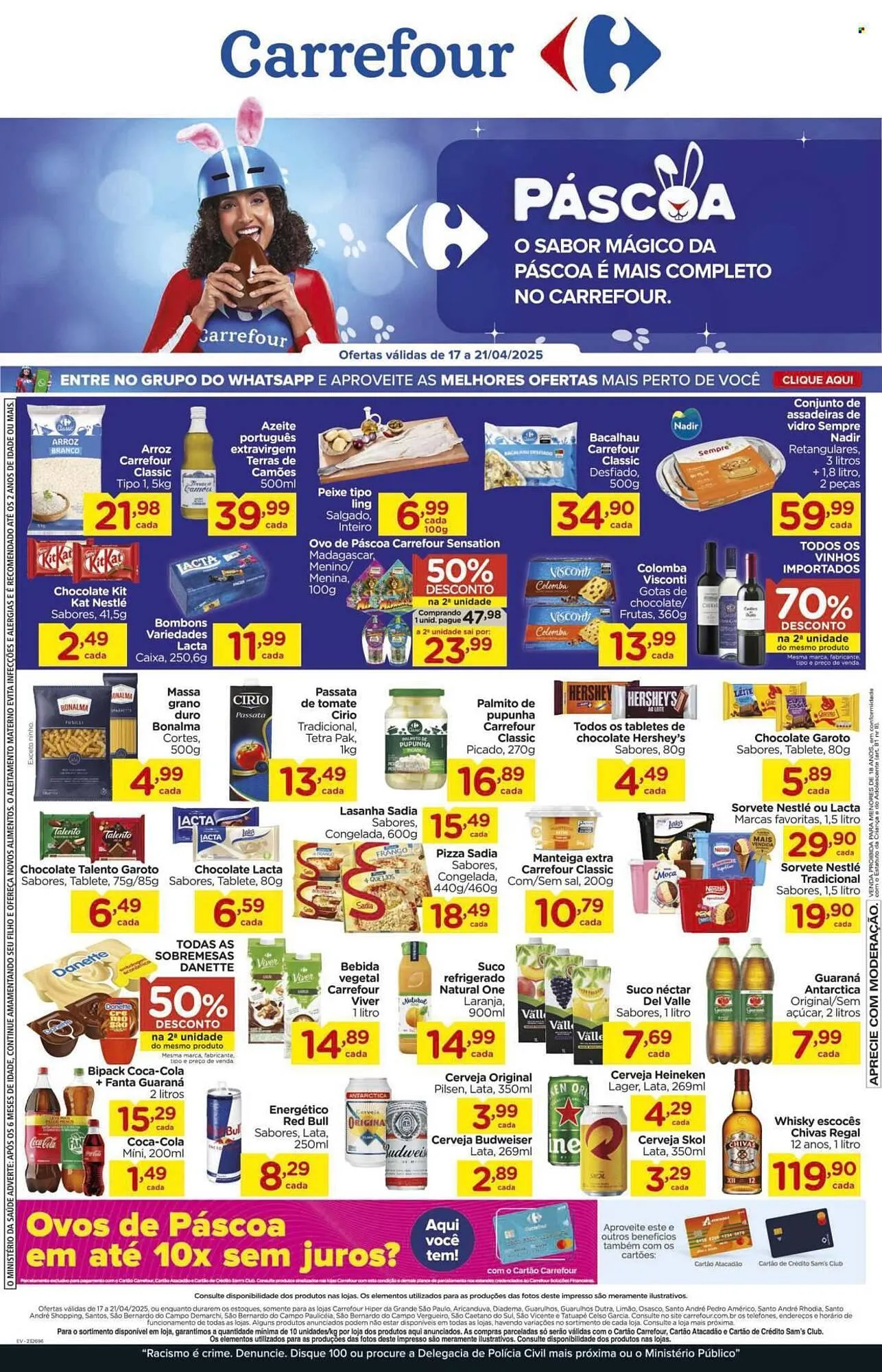 Encarte de Catálogo Carrefour 17 de abril até 21 de abril 2025 - Pagina 1