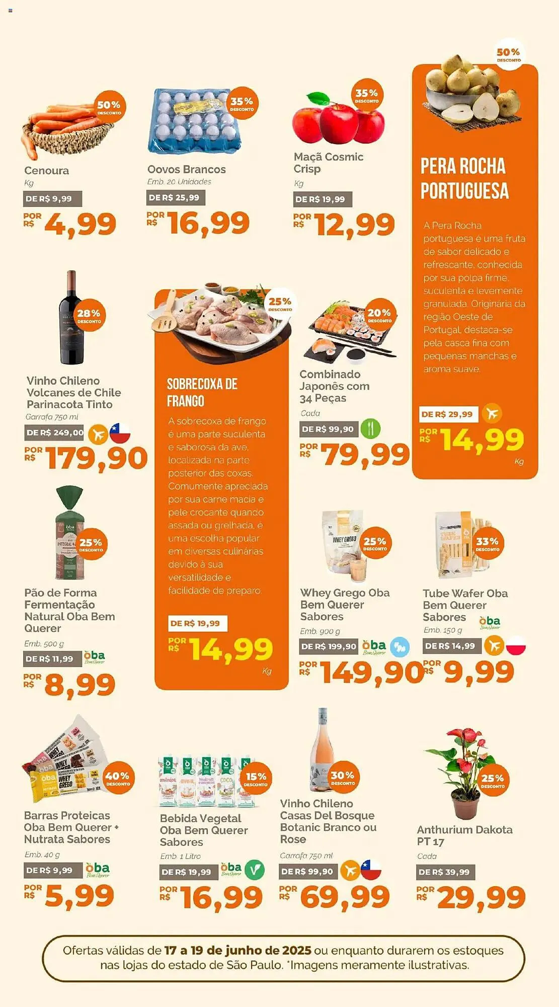 Encarte de Catálogo Oba Hortifruti 17 de junho até 19 de junho 2025 - Pagina 5