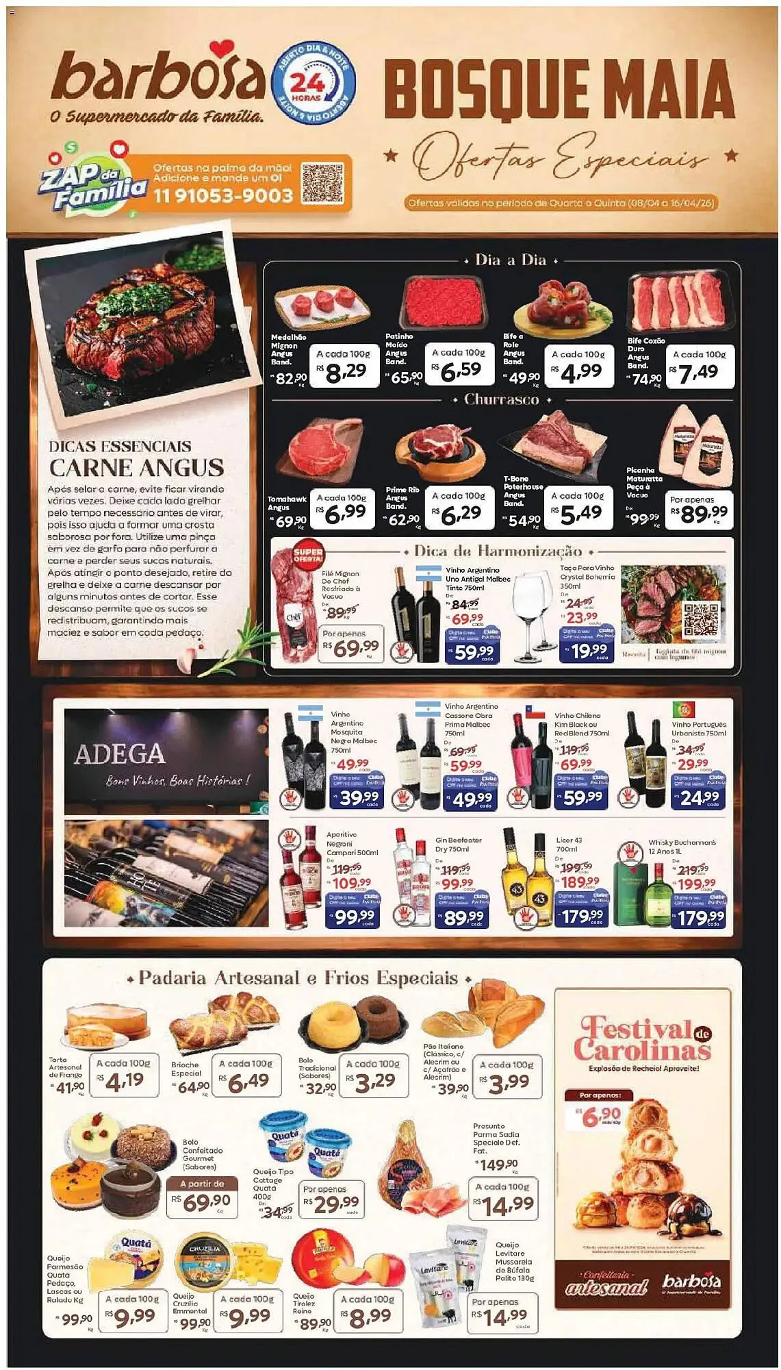 Encarte de Tabloide Barbosa Supermercados 8 de abril até 16 de abril 2026 - Pagina 1
