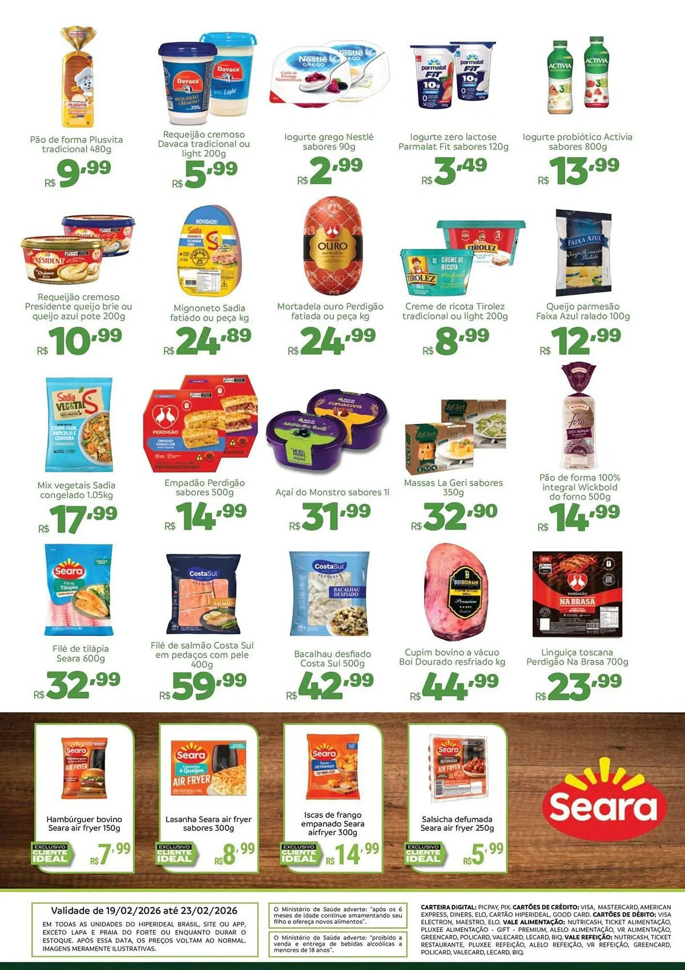 Encarte de Catálogo Hiperideal Supermercados 19 de fevereiro até 23 de fevereiro 2026 - Pagina 2